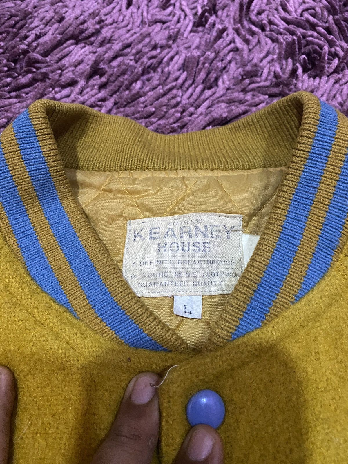 Vintage Vintage Kearney House Varsity Jacket Size US L / EU 52-54 / 3 - 3 Thumbnail