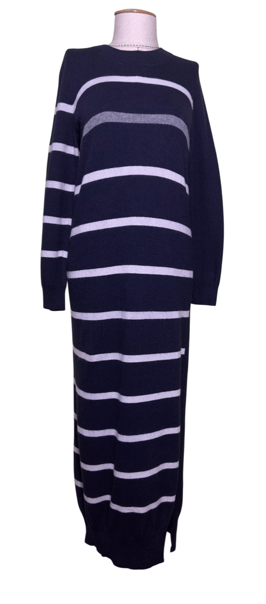 Other Semicouture Cashmere Wool Striped Blue Dress Size M / US 6-8 / IT 42-44 - 1 Thumbnail
