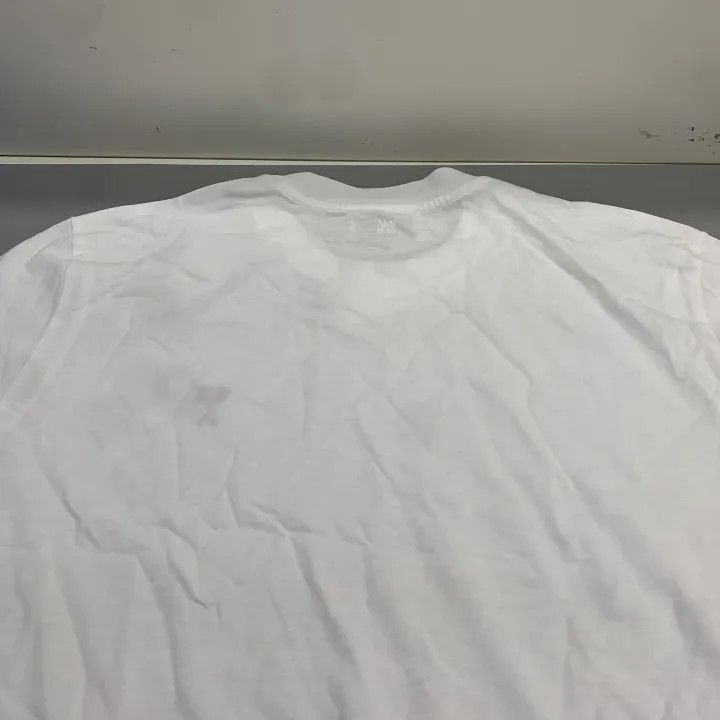 AMI AMIPARIS Men's and Women's White Cotton T-Shirt -2507 Size US XL / EU 56 / 4 - 2 Thumbnail
