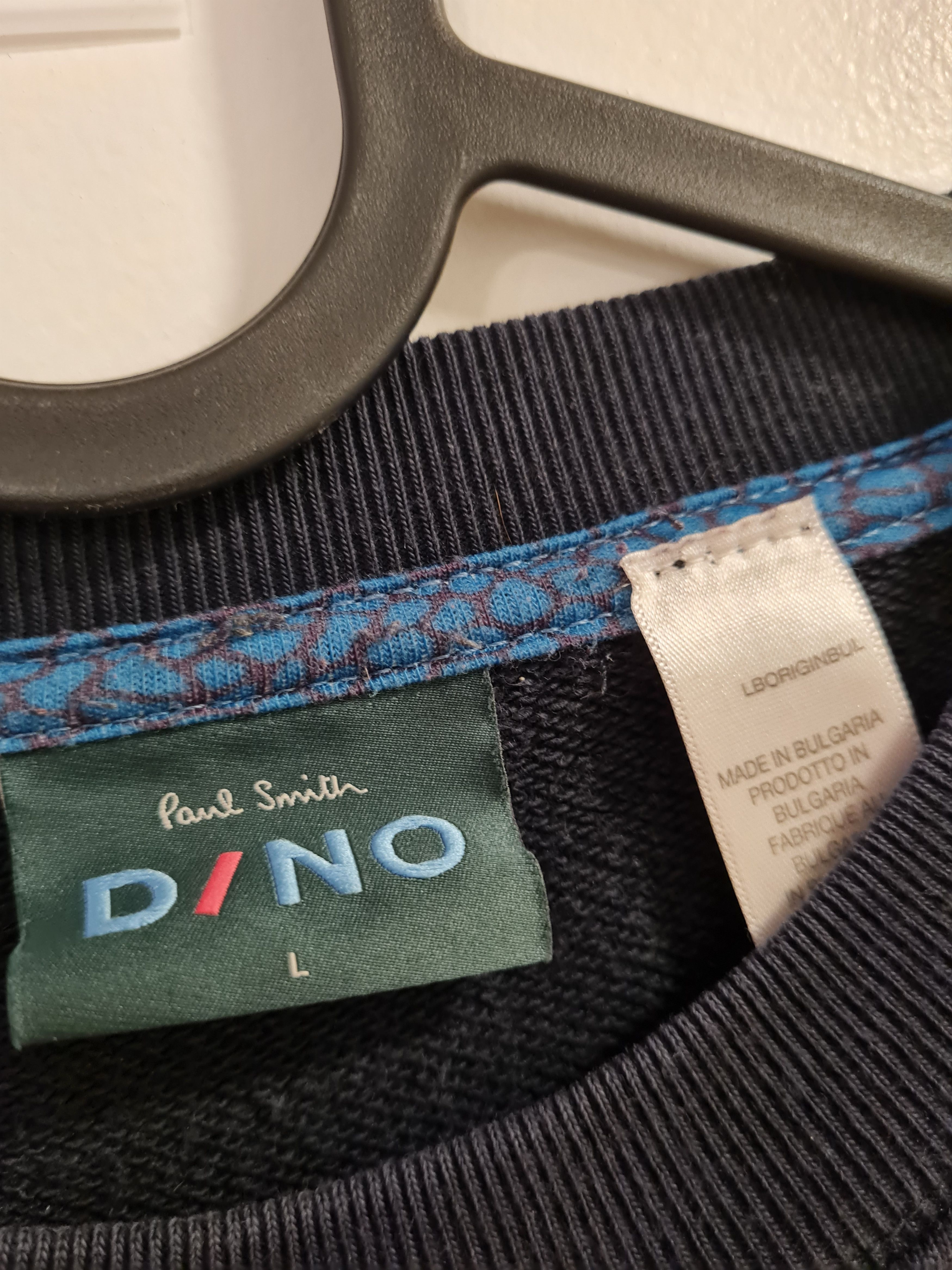 Paul Smith (Rare) Navy PS Paul Smith Dino print sweatshirt Size US L / EU 52-54 / 3 - 2 Thumbnail