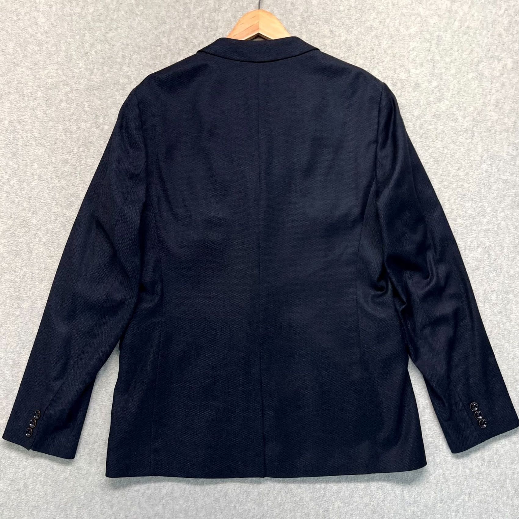 Ted Baker NWT Ted Baker Mens Blazer L Navy Blue Solid Classic Single Breasted Two-Button Tuxedo Size 42R - 2 Thumbnail