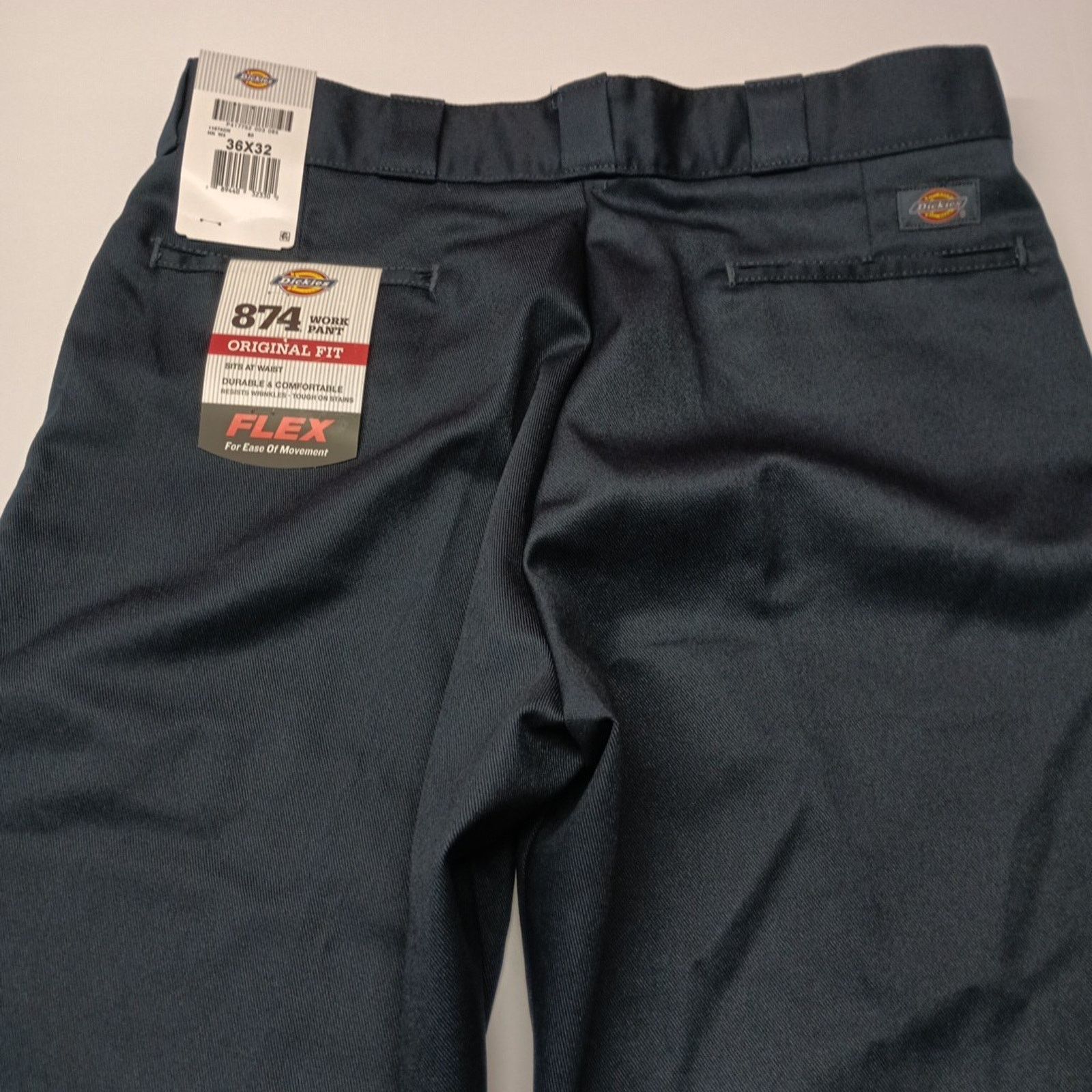 Dickies Dickies 874 Work Pants Men's 36x32 Flex Blue Original Fit Size US 36 / EU 52 - 7 Thumbnail