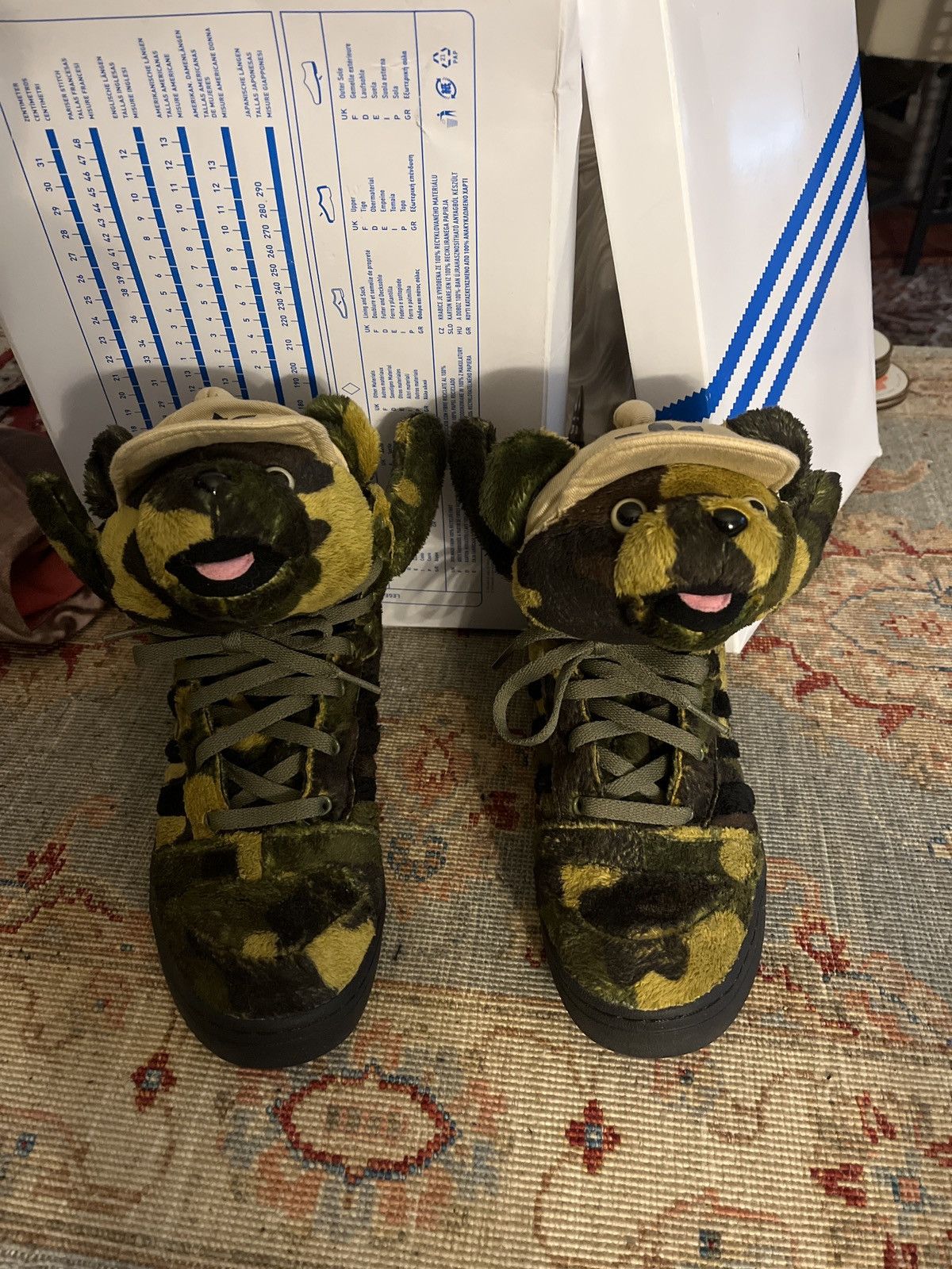 Adidas × Jeremy Scott JEREMY SCOTT X ADIDAS Camo Bear Size US 8.5 / EU 41-42 - 1 Thumbnail