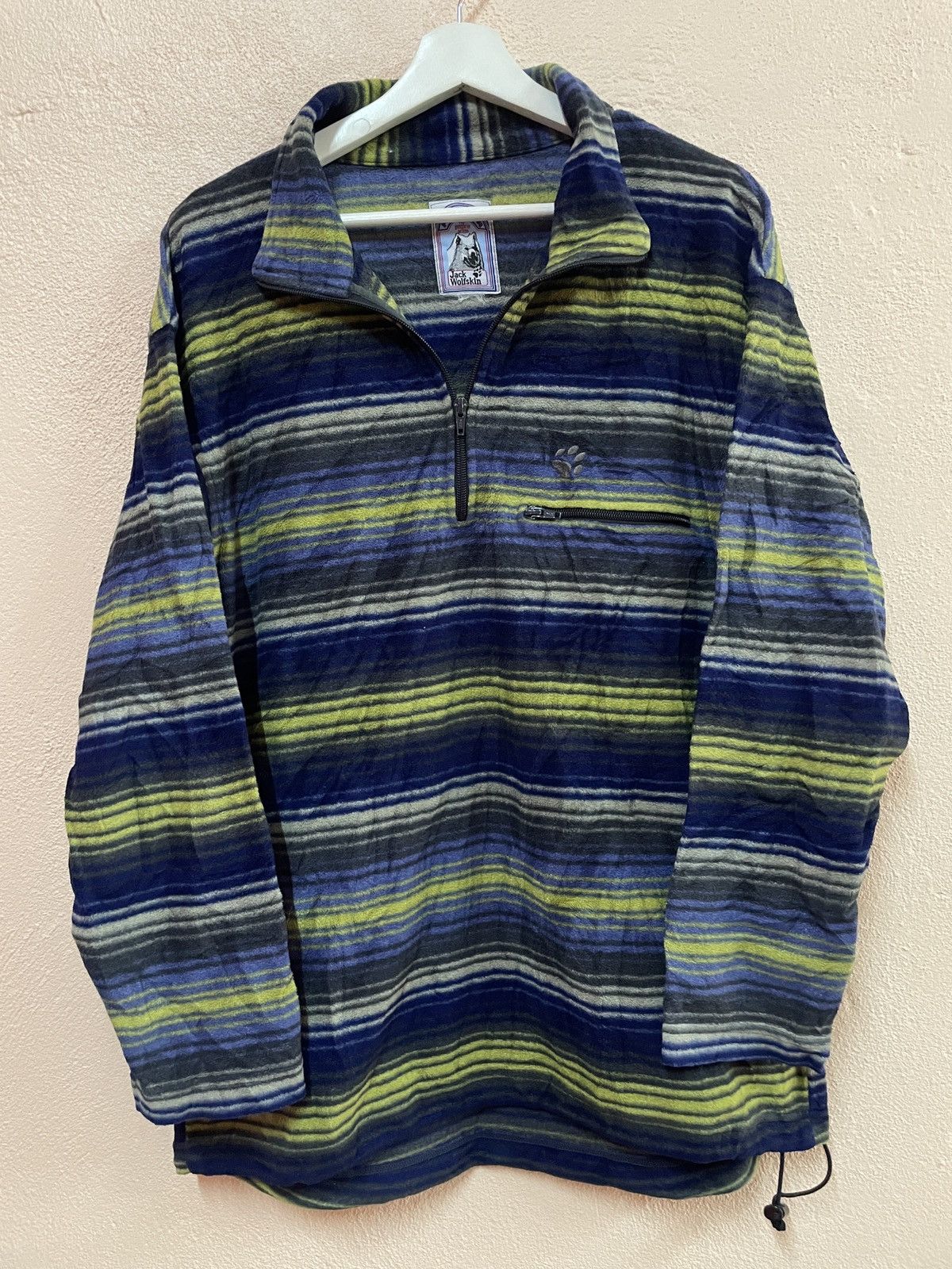 Jack Wolfskin Jack Wolfskins Pullover Sweater Polartec outdoor gear Stripe Size US L / EU 52-54 / 3 - 2 Thumbnail