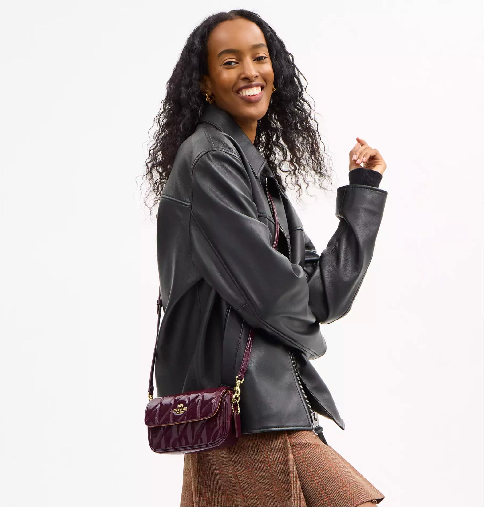 Coach Hailey Flap Bag With Quilting CCE12 Size ONE SIZE - 10 Thumbnail