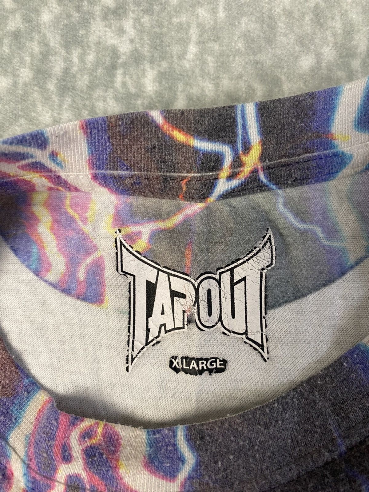Tapout Vintage Tapout T-Shirt Lightning Flame AOP Size US XL / EU 56 / 4 - 3 Thumbnail