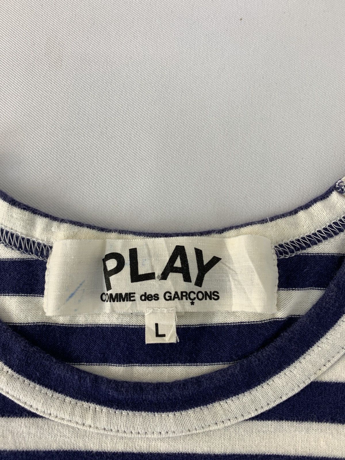 Comme des Garcons PLAY Comme Des Garcon Play Striped Longsleeve Tee Tshirt Size M / US 6-8 / IT 42-44 - 5 Thumbnail