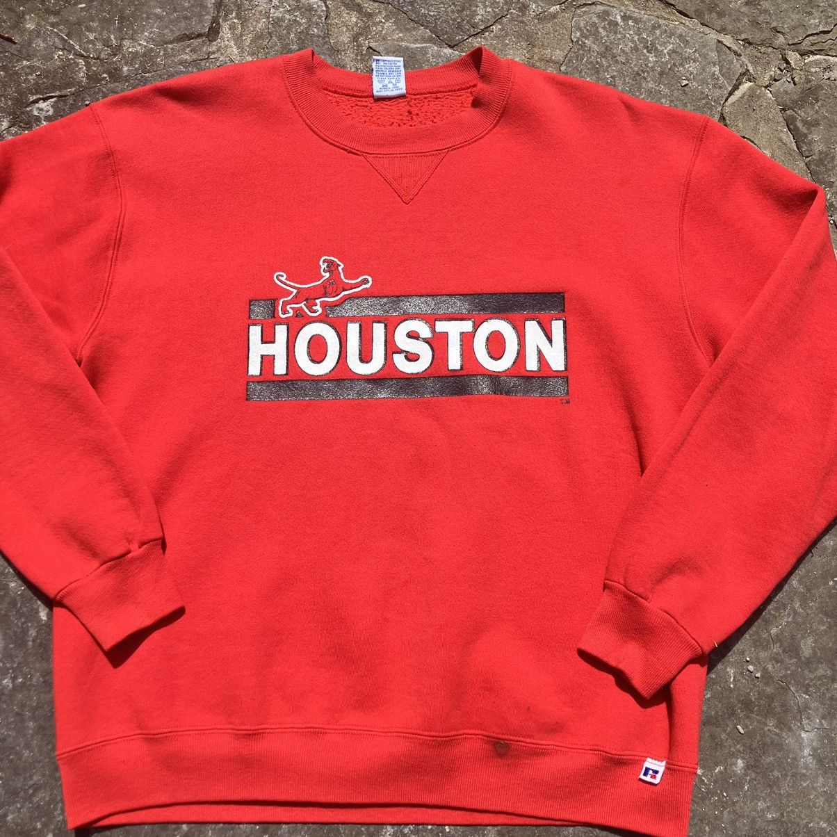 Vintage VTG 90’s Houston Red Crewneck Size US L / EU 52-54 / 3 - 3 Thumbnail