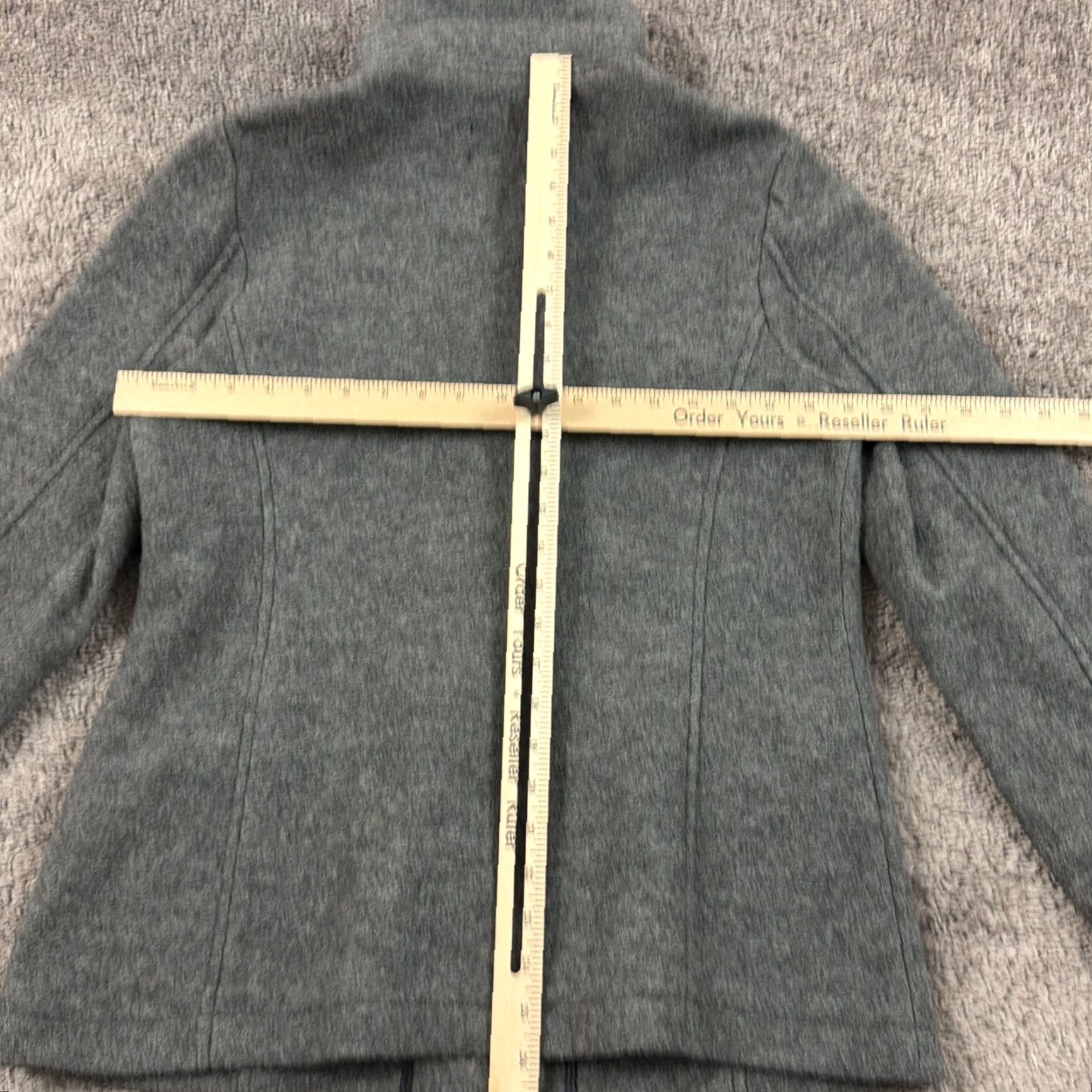 Vintage LL Bean Jacket Womens S Petite Gray Wool High-Neck Classic Button Front 271133 Size S / US 4 / IT 40 - 5 Thumbnail