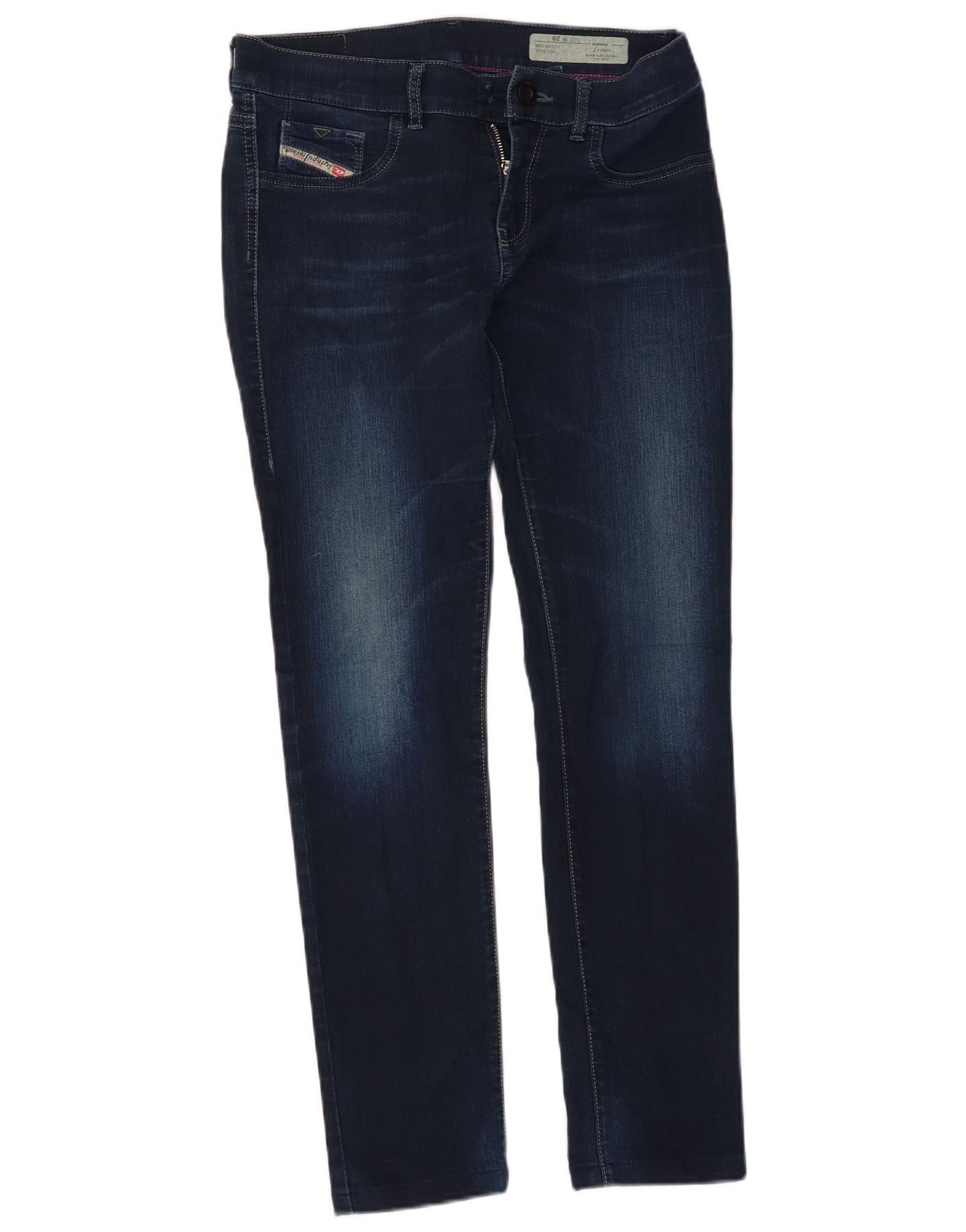 Diesel Womens Livier Low Waist Super Slim Jegging Jeans W28 L28 Blu Size 24" / US 00 / IT 34 - 1 Thumbnail