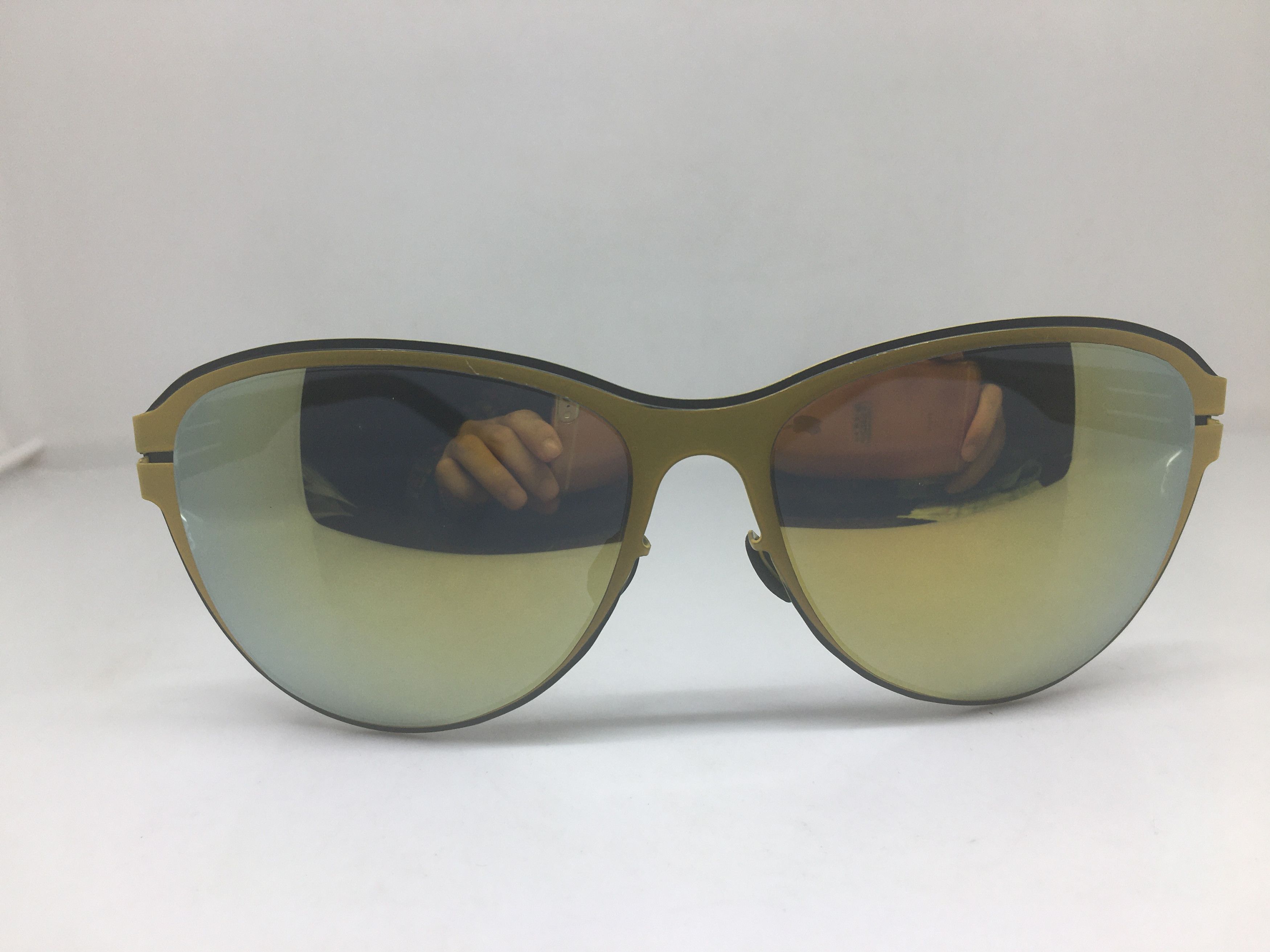 Other Matte Black Yellow Alloy Sunglasses Frame Size ONE SIZE - 1 Thumbnail