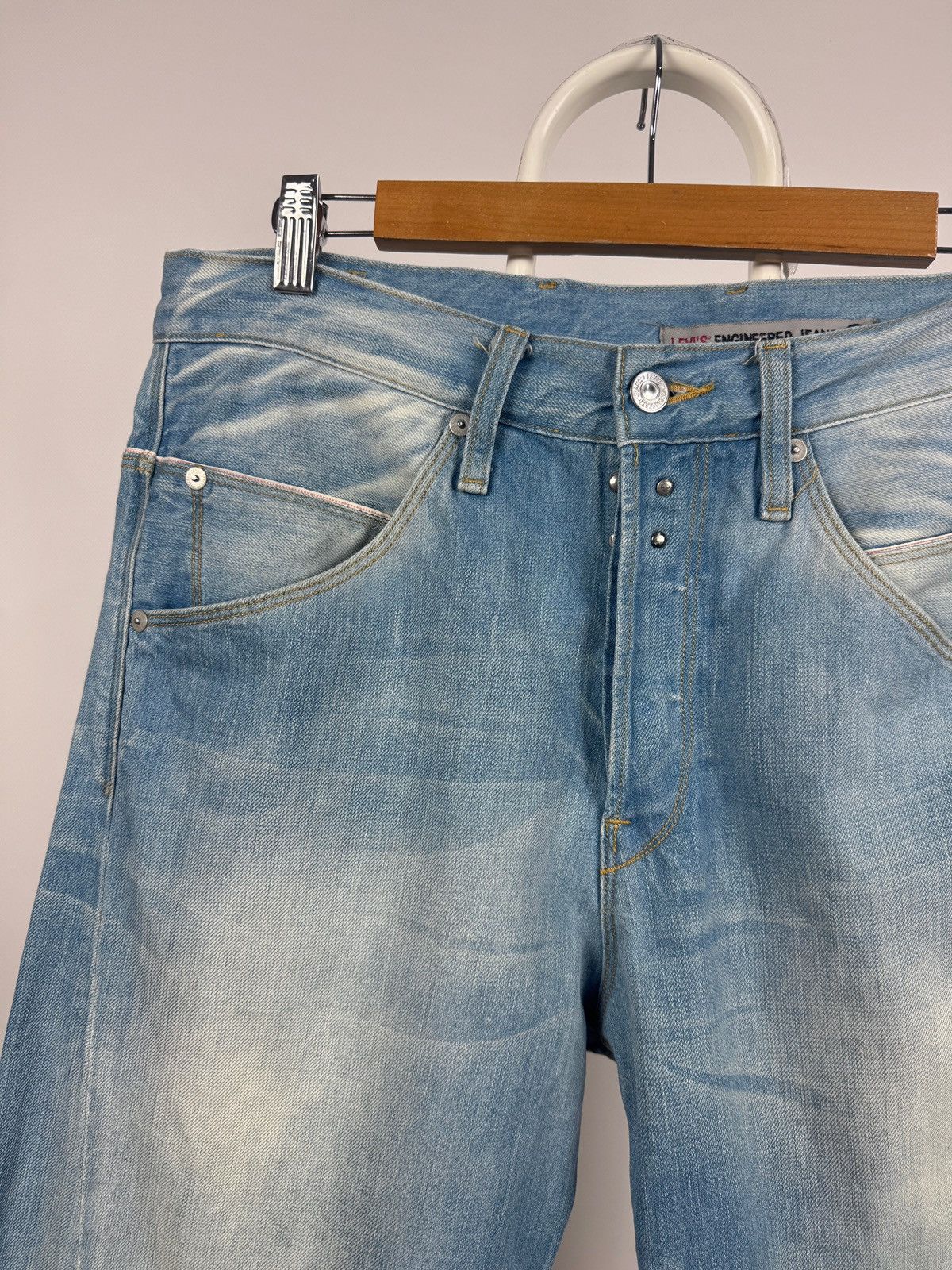 Levi's Vintage Levis Engineered Twisted Seams Buckle Back Tag Denim Size US 32 / EU 48 - 13 Thumbnail
