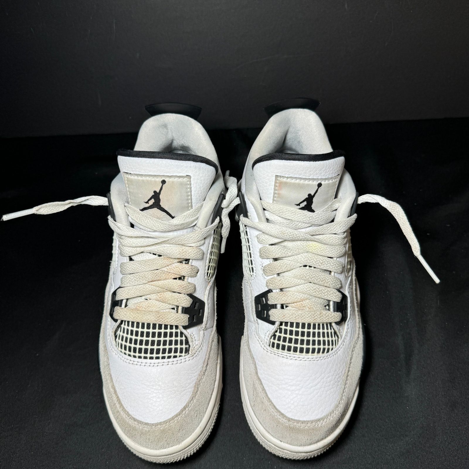 Jordan Brand × Nike Size 5 Nike Air Jordan 4 Retro GS Military Black Men's Shoes Size US 5 / EU 37 - 4 Thumbnail