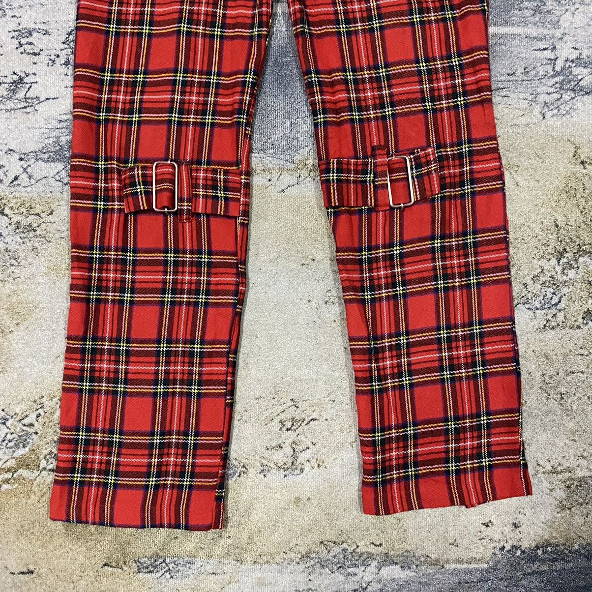 14th Addiction × If Six Was Nine × Japanese Brand Vintage Japan Red Chekered Punk Bondage Pants Size US 29 - 5 Thumbnail