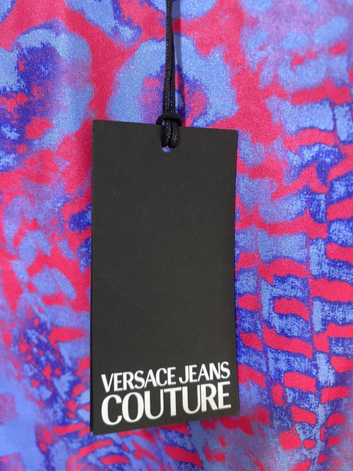 Versace Jeans Couture Animal Print Lycra T-Shirt, size 40, Pink, new with tag. * Size S / US 4 / IT 40 - 5 Thumbnail