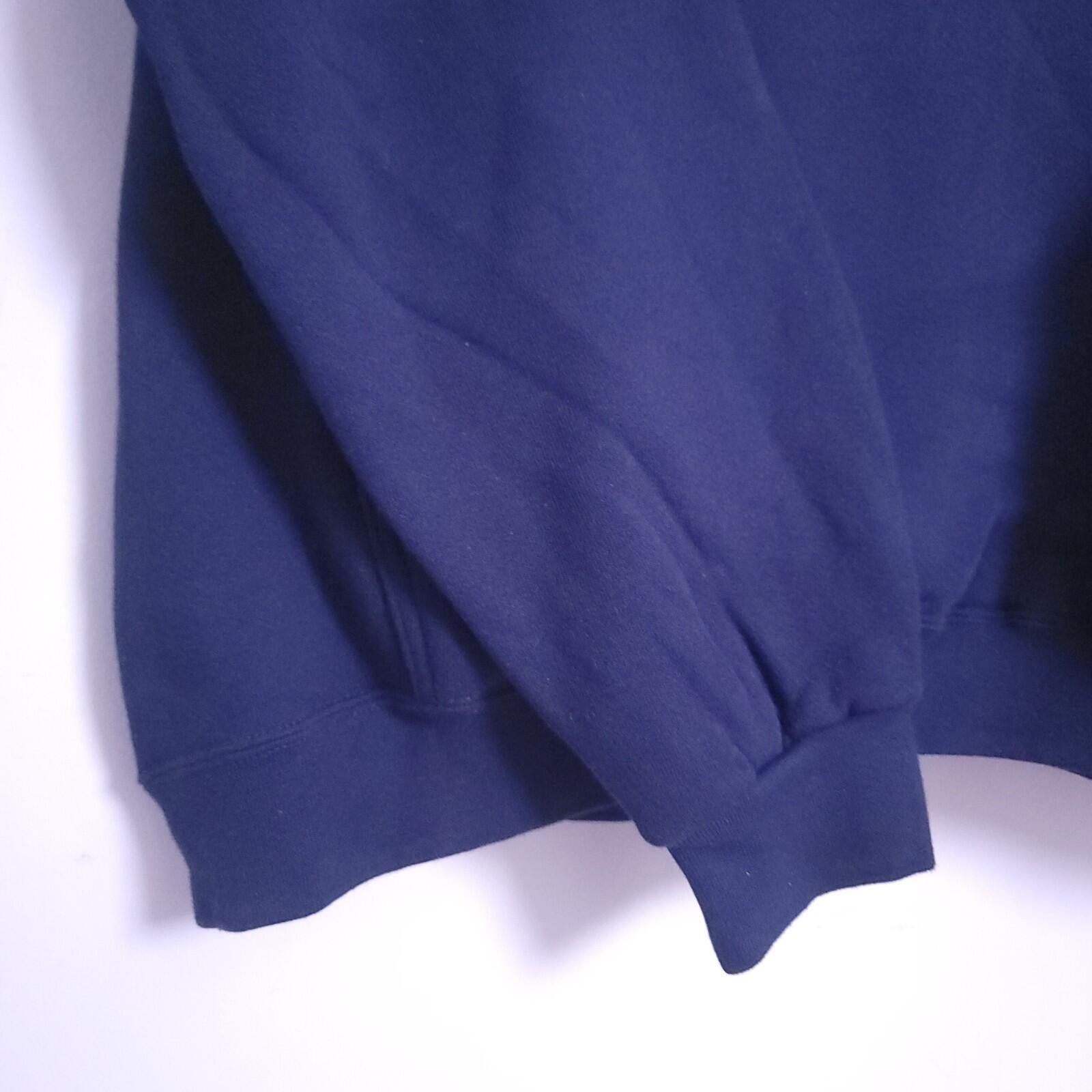 Nike Vintage 90s Nike Hoodie XL Navy Blue Center Swoosh USA Size US XL / EU 56 / 4 - 6 Thumbnail