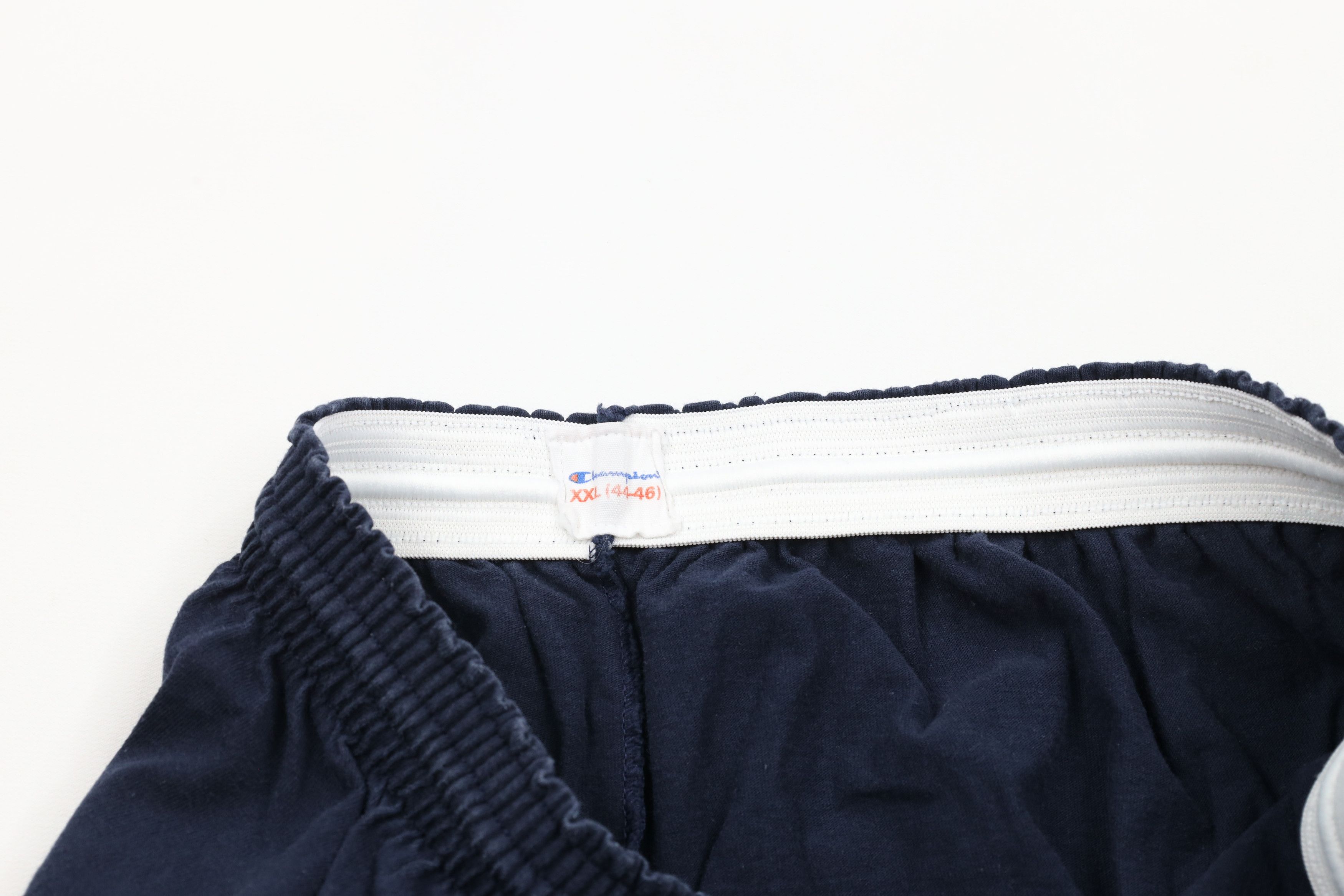 Champion × Vintage Vintage 90s Champion Logo Above Knee Shorts Blue Cotton Size US 38 / EU 54 - 6 Thumbnail