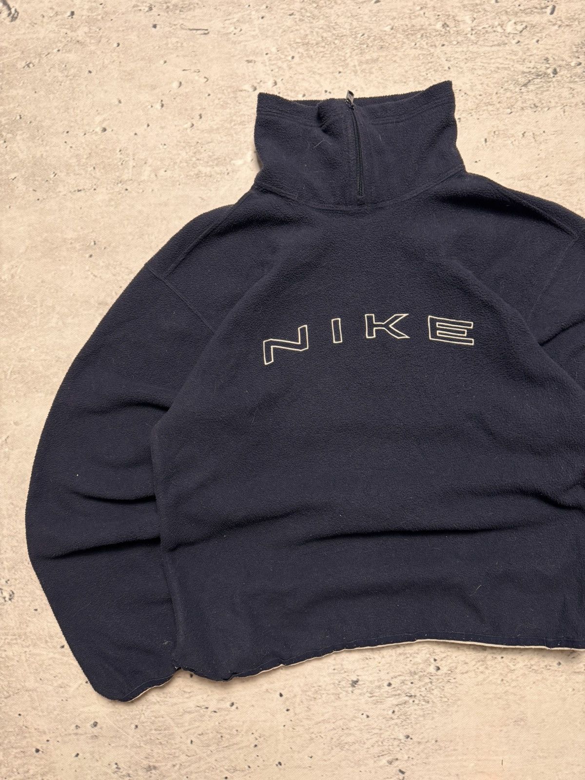 Nike × Vintage NIKE TEDDY FLEECE VINTAGE CENTER LOGO OVERSIZE BOXY HOODIE Size US S / EU 44-46 / 1 - 2 Thumbnail