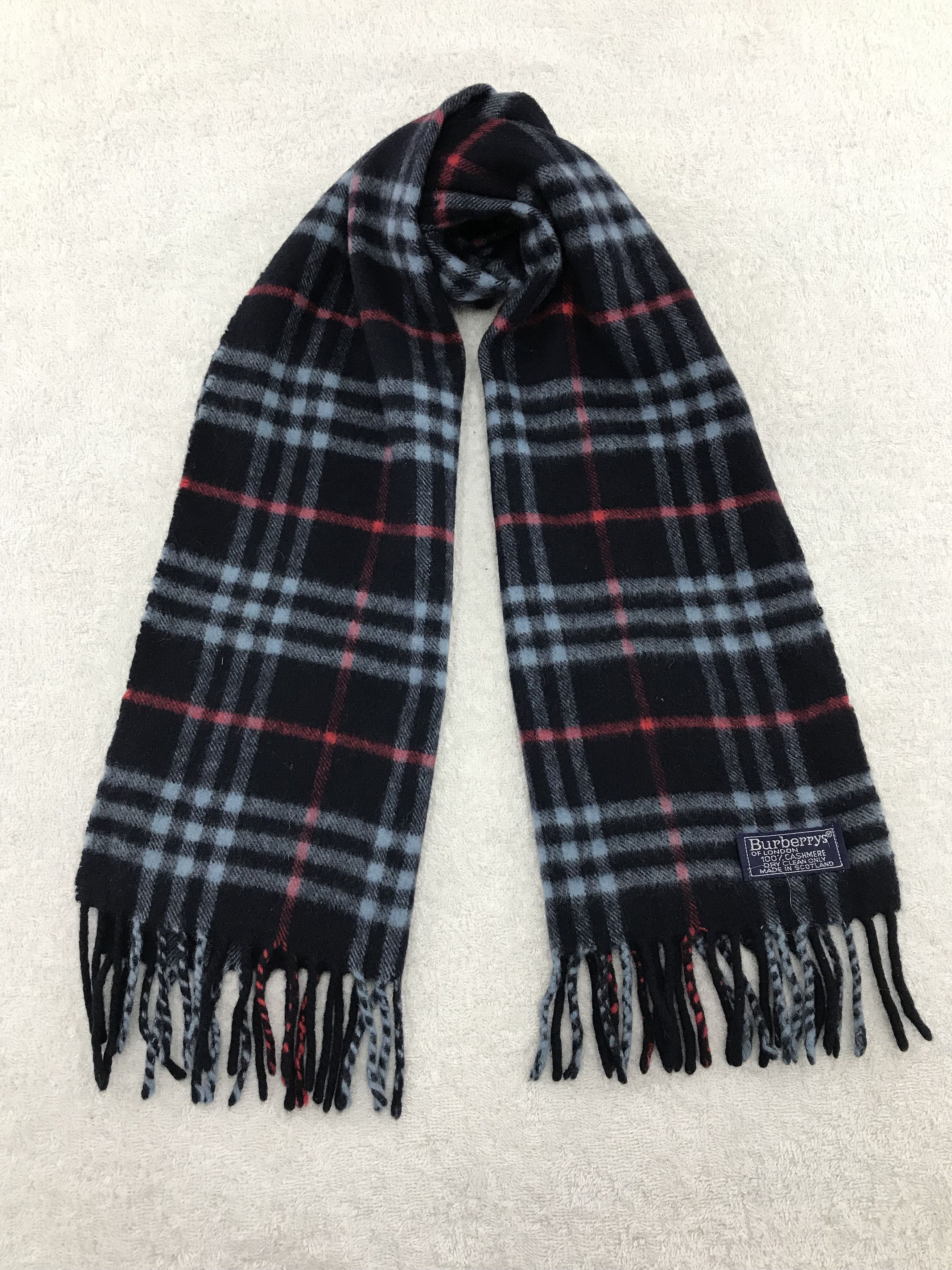 Burberry × Vintage Burberry Scarf / Muffler / Neckwear - WW221 Size ONE SIZE - 1 Thumbnail