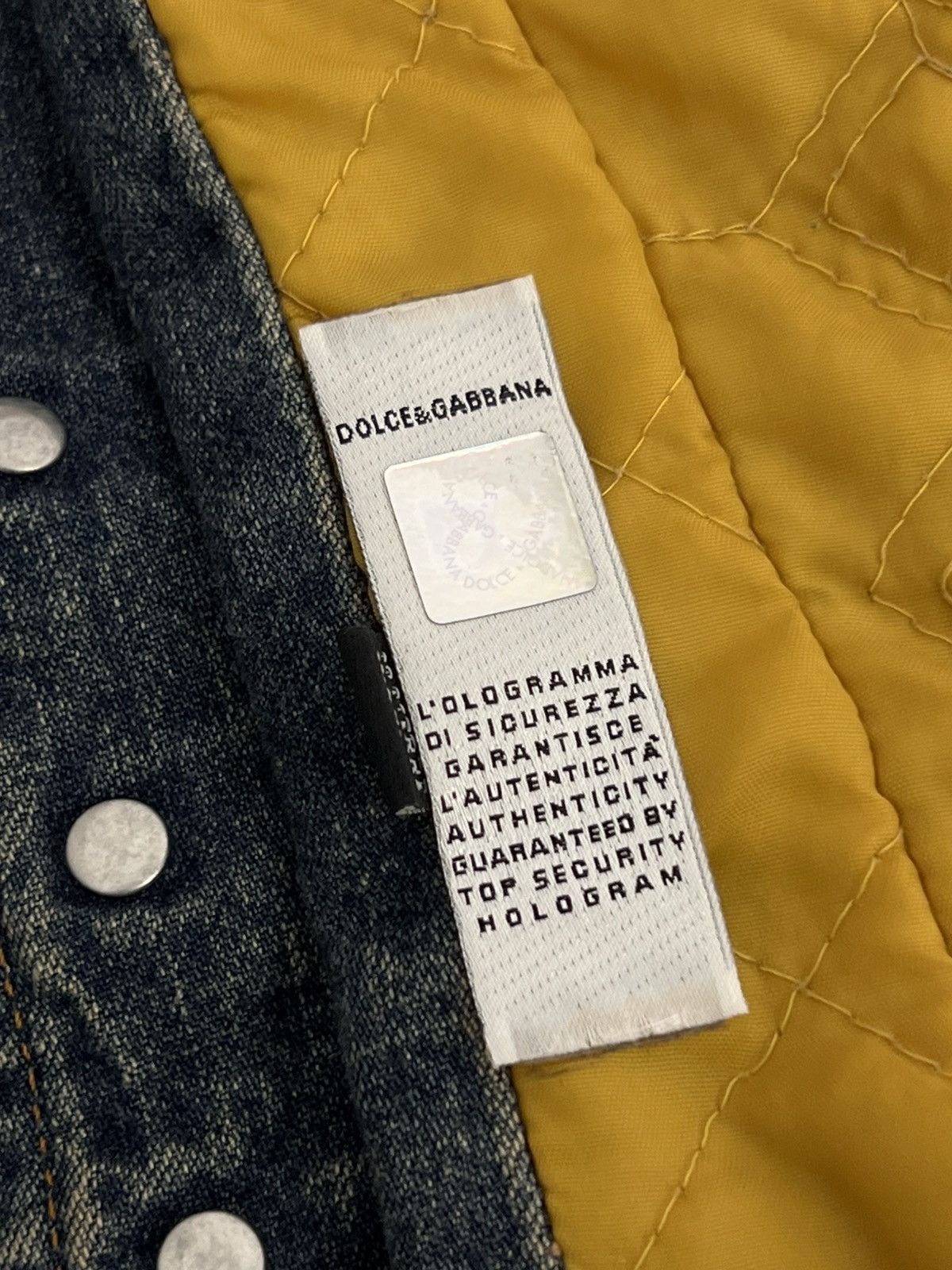 Dolce & Gabbana Vintage D&G 2003 mini puffer camo sleeve denim jacket Size US XS / EU 42 / 0 - 11 Thumbnail
