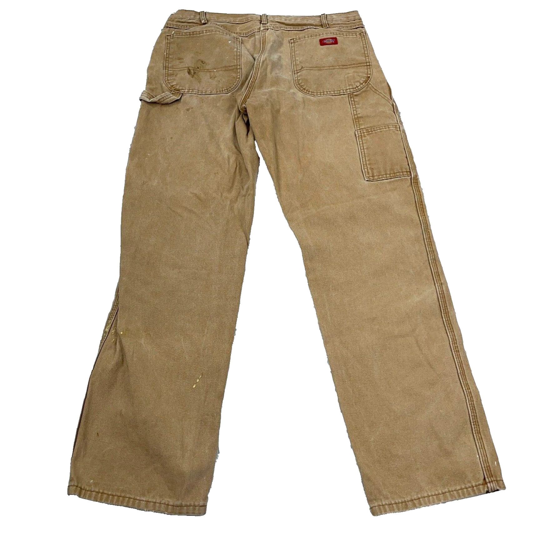 Dickies VINTAGE Dickies Carpenter Pants Men 36x34 Brown Canvas Distressed Grunge Size US 36 / EU 52 - 2 Thumbnail