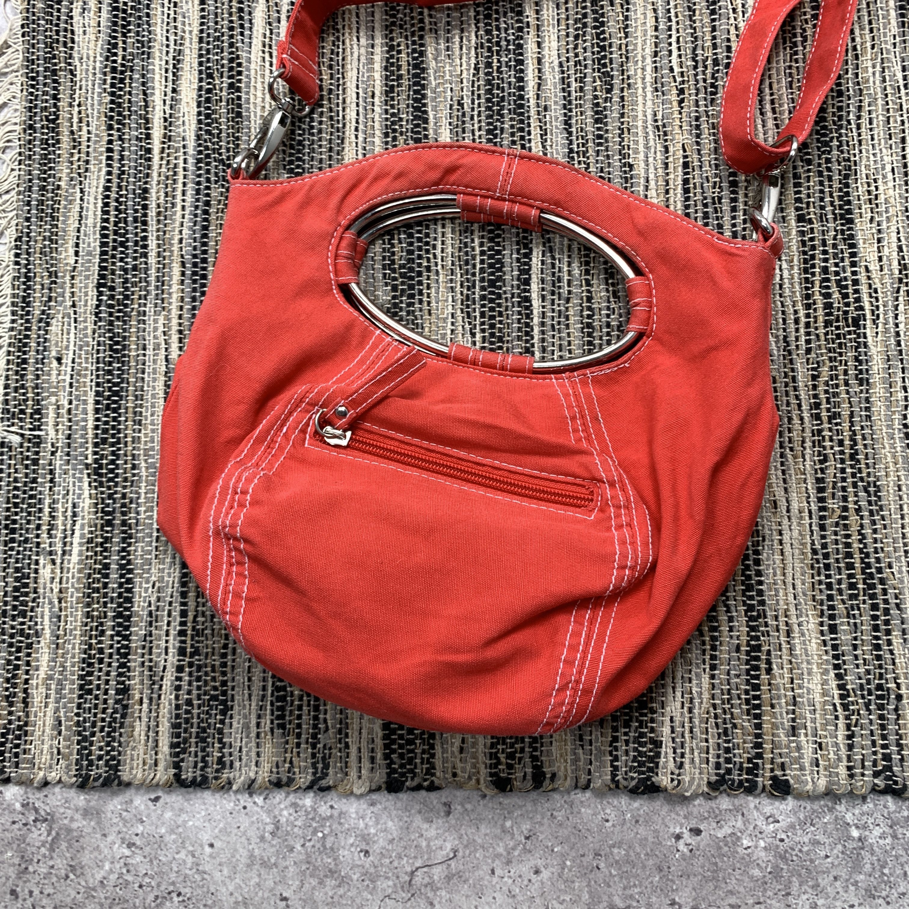 Japanese Brand Vintage Marco Tozzi y2k Red Crossbody Shoulder Handle Bag Size ONE SIZE - 5 Thumbnail