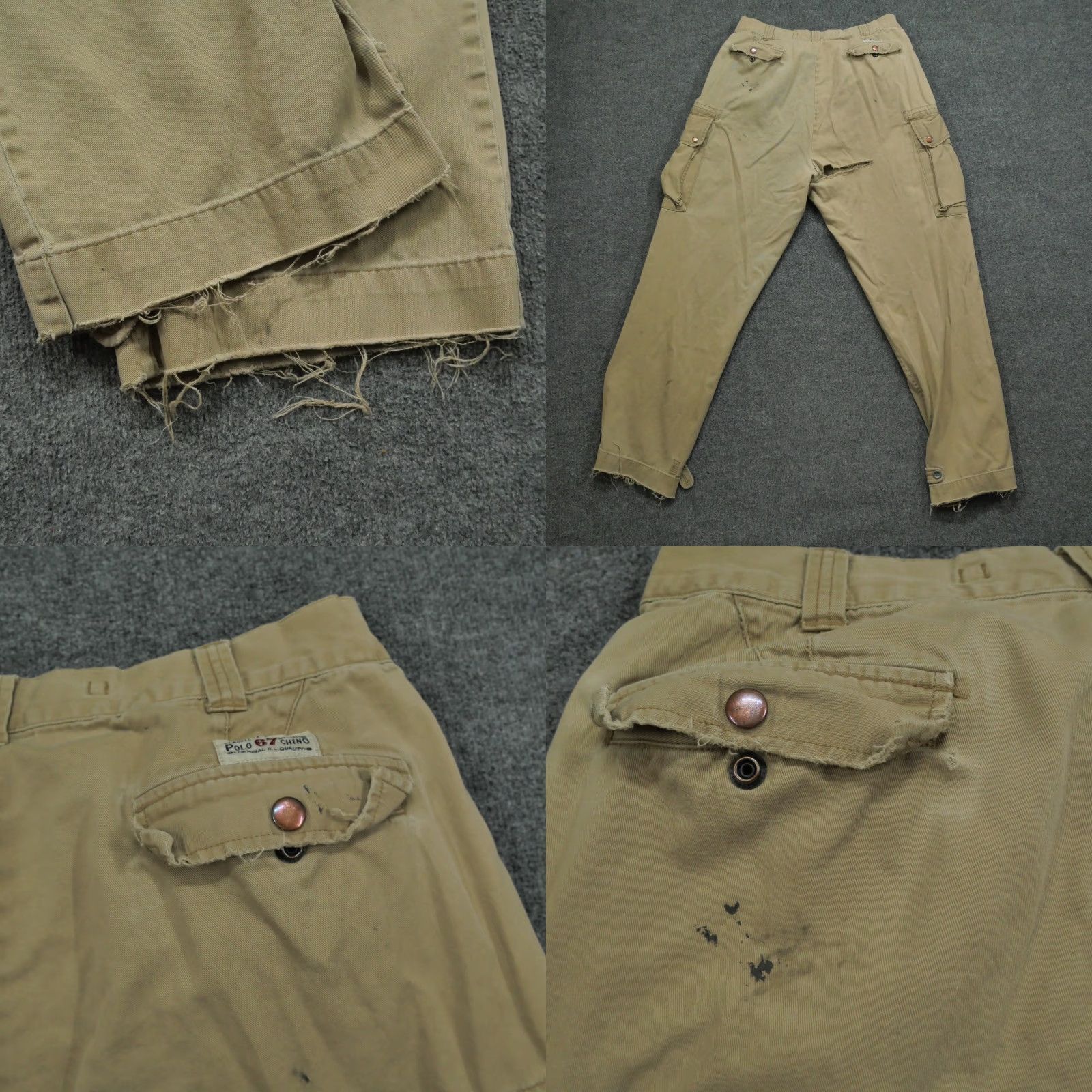 Polo Ralph Lauren VINTAGE Polo Ralph Lauren Pants Mens 38x34 Cargo Brown 90s Outdoor Cargo Pocket Mens Size US M / EU 48-50 / 2 - 8 Thumbnail