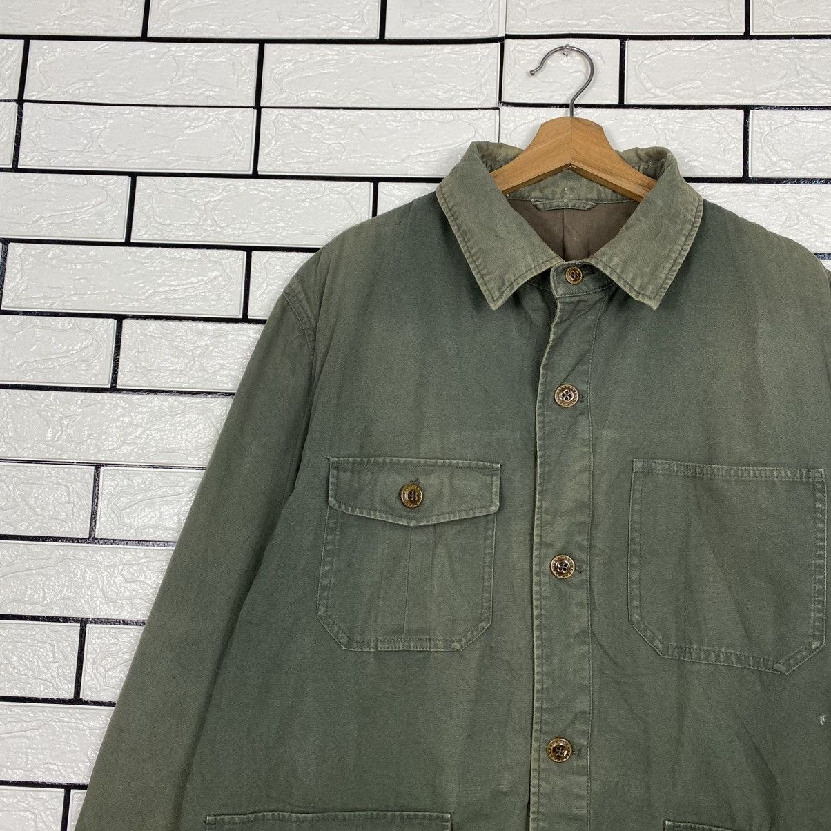 Vintage 📌Vintage Duck Canvas Detroit Chore Jacket Blanket Macchio Size US L / EU 52-54 / 3 - 8 Thumbnail