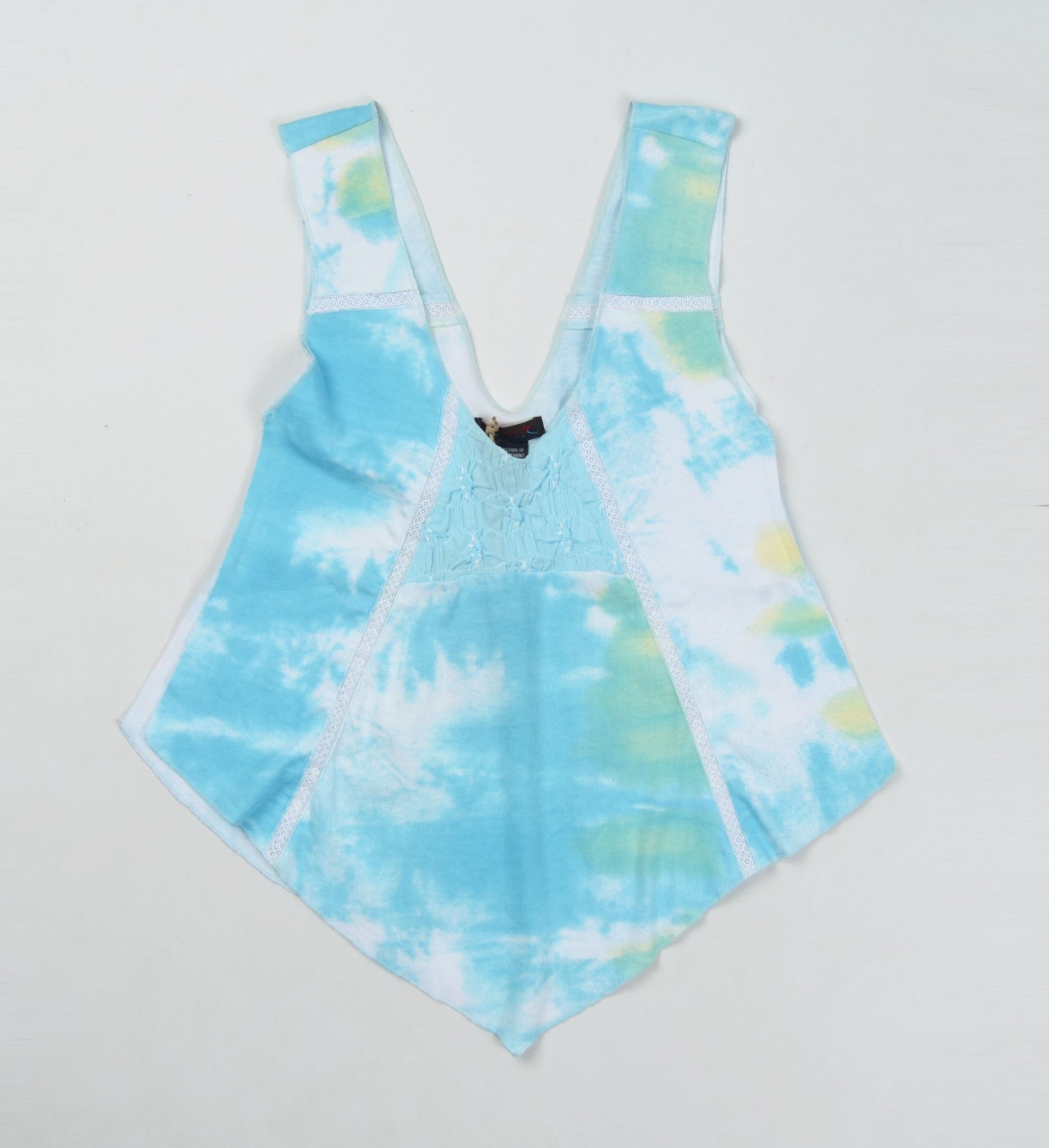 Custo Barcelona × Designer × Vintage Vintage Custo Barcelona Y2K Cottagecore Fairy Blue Top Size S / US 4 / IT 40 - 4 Thumbnail