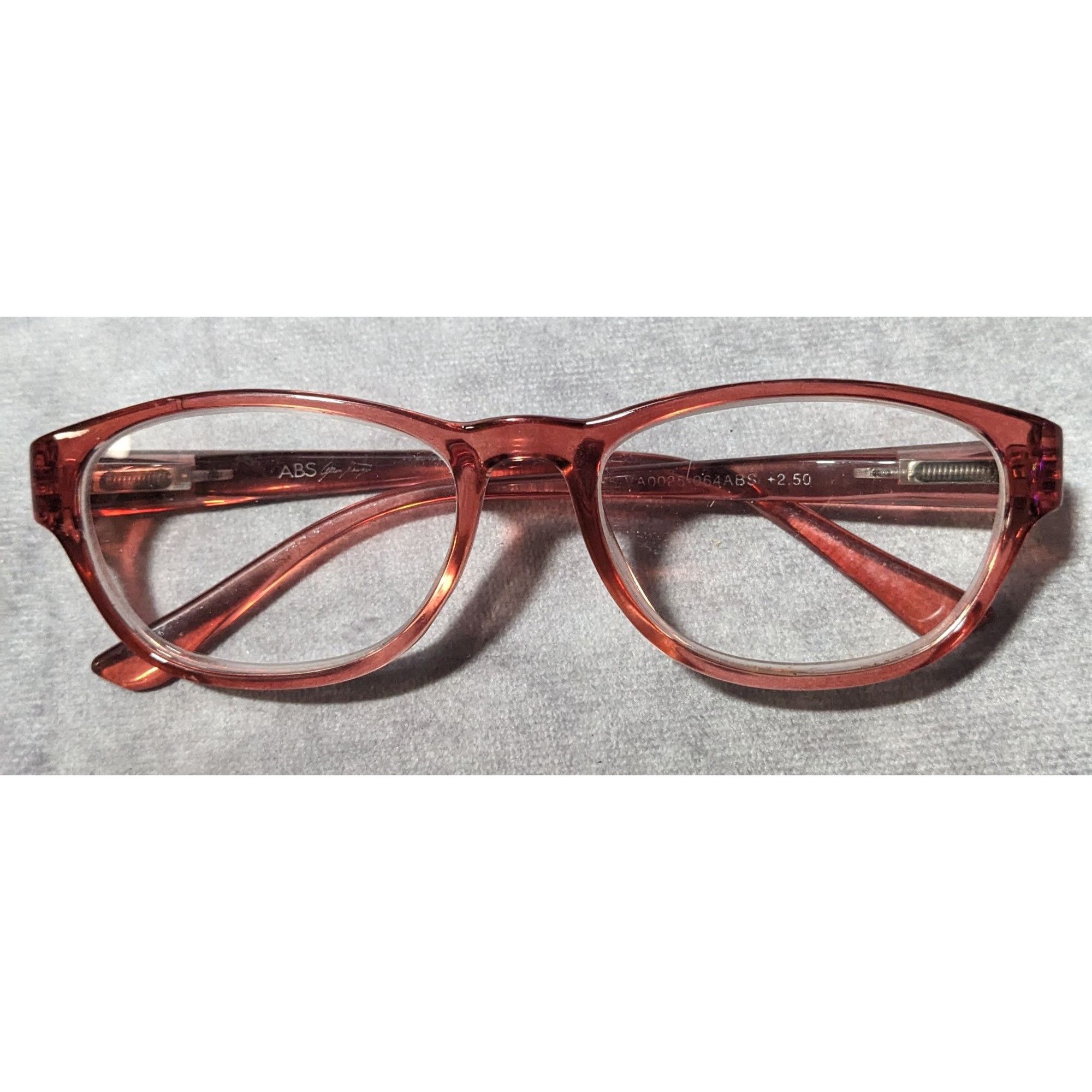 Other ABS Pink Translucent Retro Reading GLasses Size ONE SIZE - 4 Thumbnail