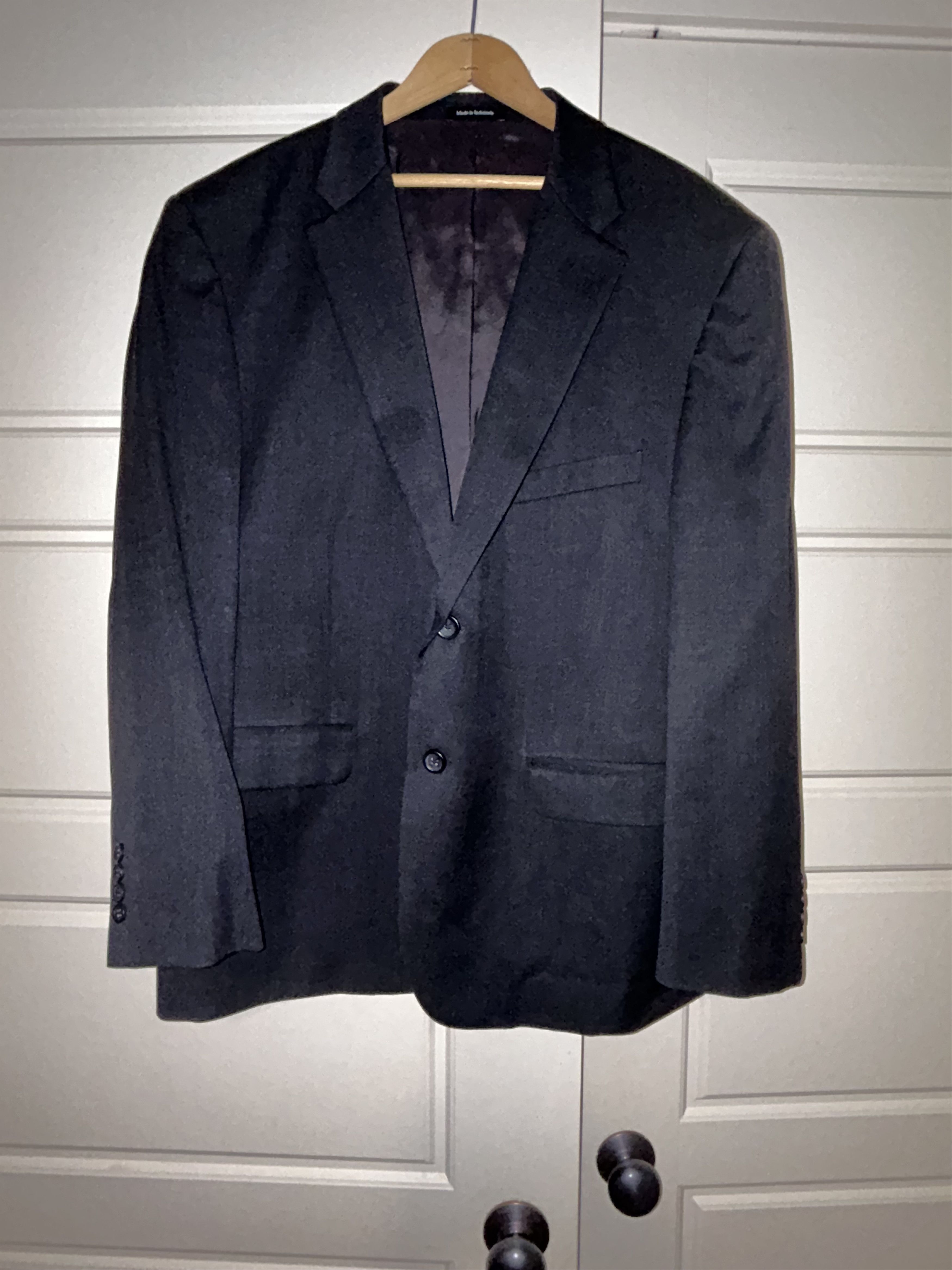 Pronto Uomo Pronto Uomo Platinum Men's Black Suit Size 46S - 1 Thumbnail