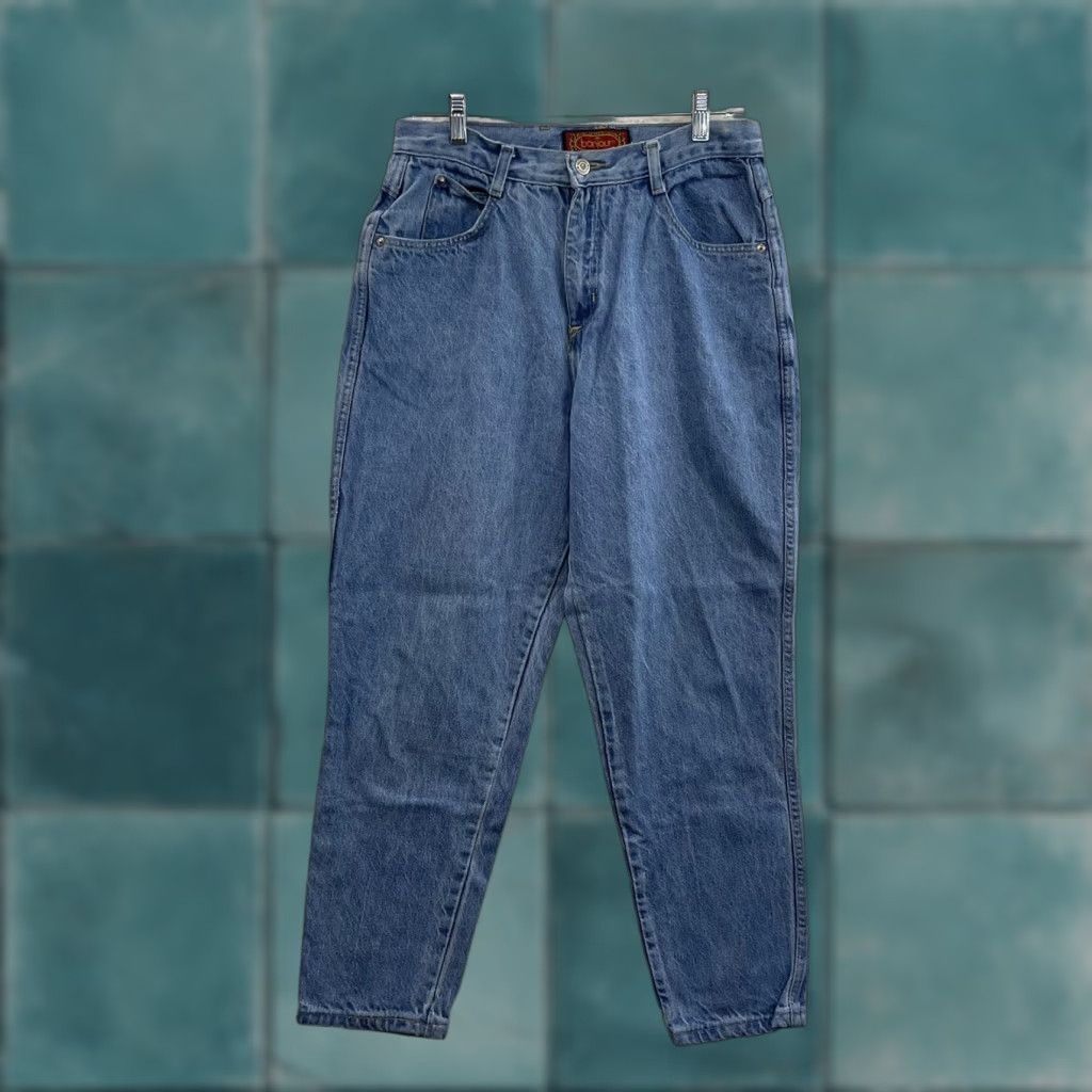 Vintage VINTAGE BonJour Jeans 80s Denim Women Petite High Waisted Tapered Leg 29 30 12P 27 Inseam Blue Size 34" / US 12 / IT 48 - 1 Thumbnail