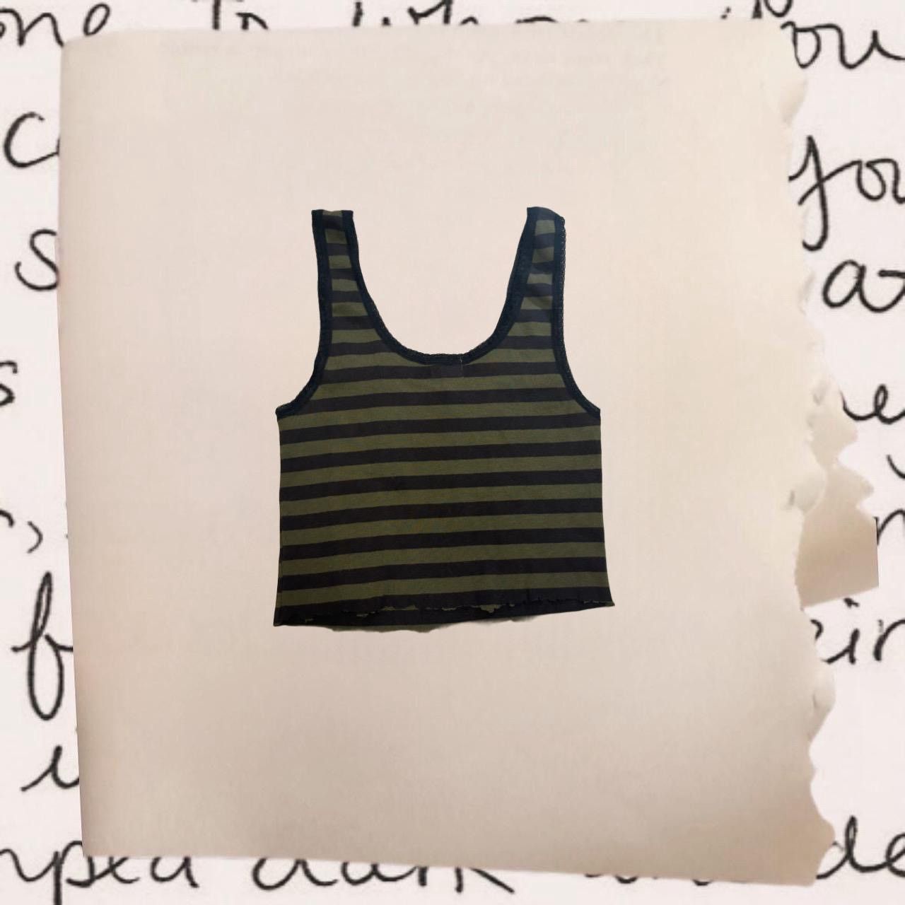Hysteric Glamour × Japanese Brand × Vintage hysteric glamour striped raw hem tank top with skull print Size XS / US 0-2 / IT 36-38 - 3 Thumbnail