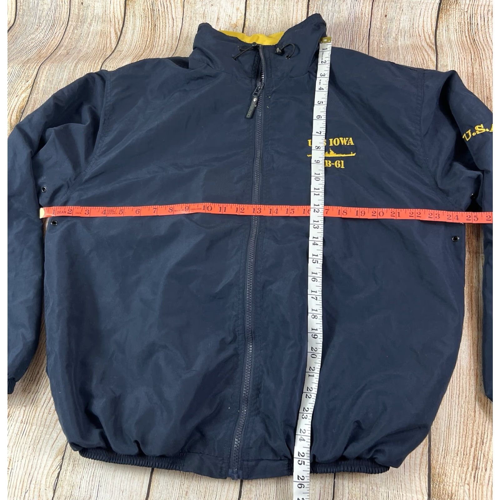 Vintage VINTAGE Beacon Point USS Iowa BB-61 Military USA Blue Jacket Size Medium M Men Navy Blue Jacket Military USA Point Nylon Size US M / EU 48-50 / 2 - 5 Thumbnail