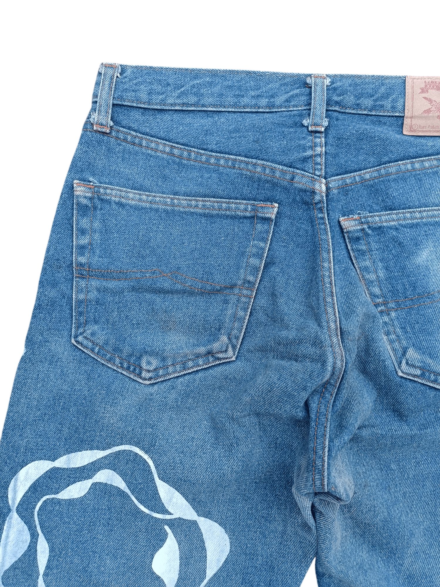 Hysteric Glamour Japan 🇯🇵 Liberto Big Tears Paint Design Denim Size US 30 / EU 46 - 9 Thumbnail