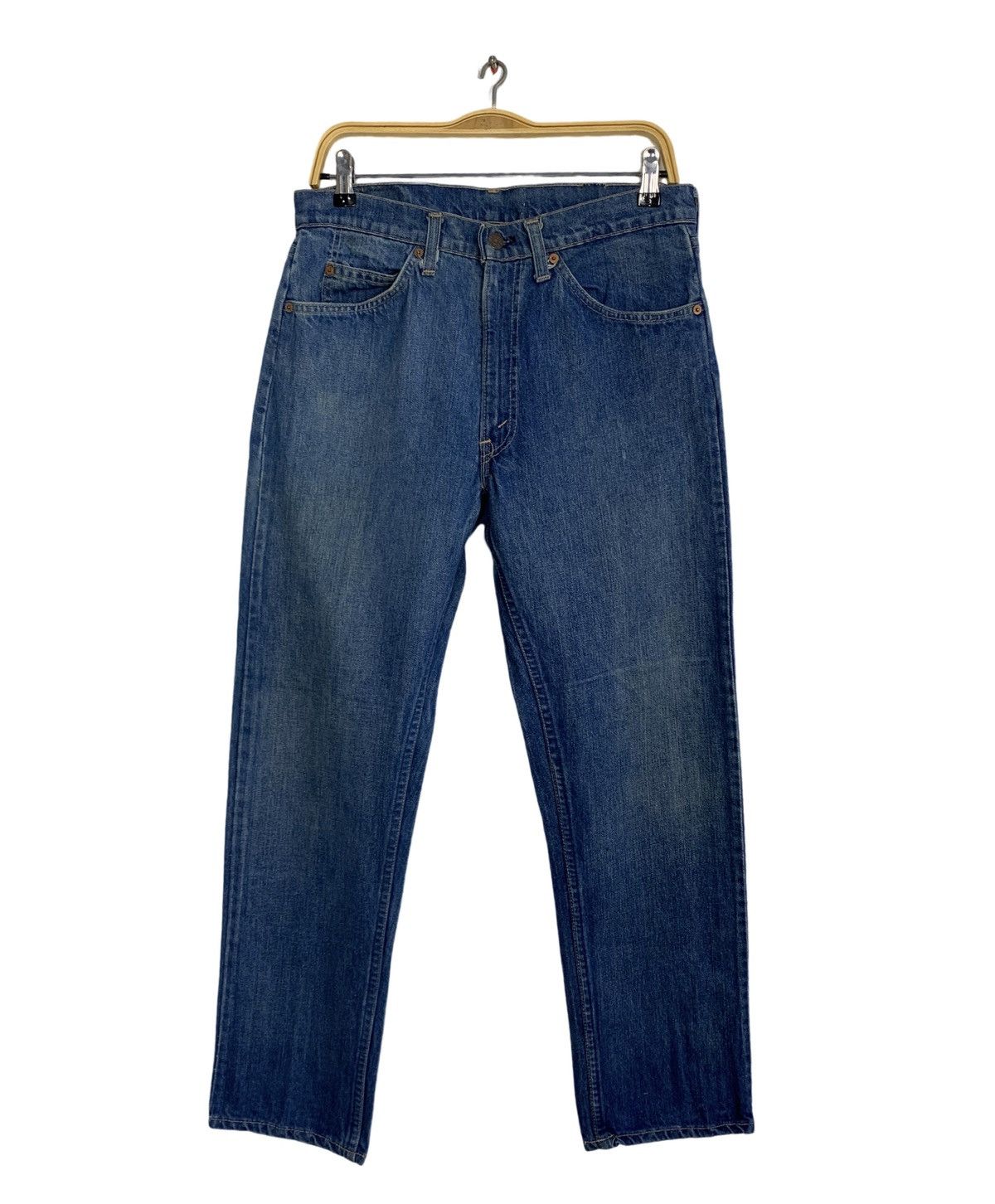 70s 80s Levis Lot 20505-0217 Orange Tab Indigo Denim Jeans