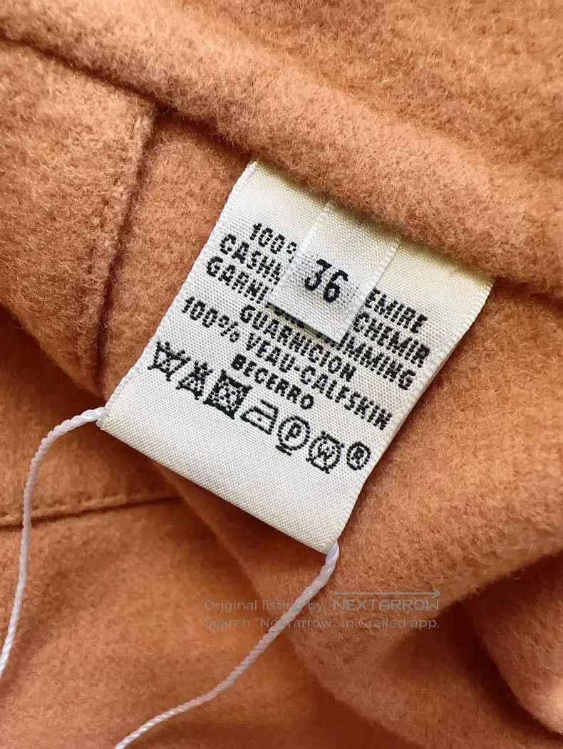 Hermes Hermes Persimmon Pink Orange Retro Single Button Cashmere Size XS / US 0-2 / IT 36-38 - 5 Thumbnail