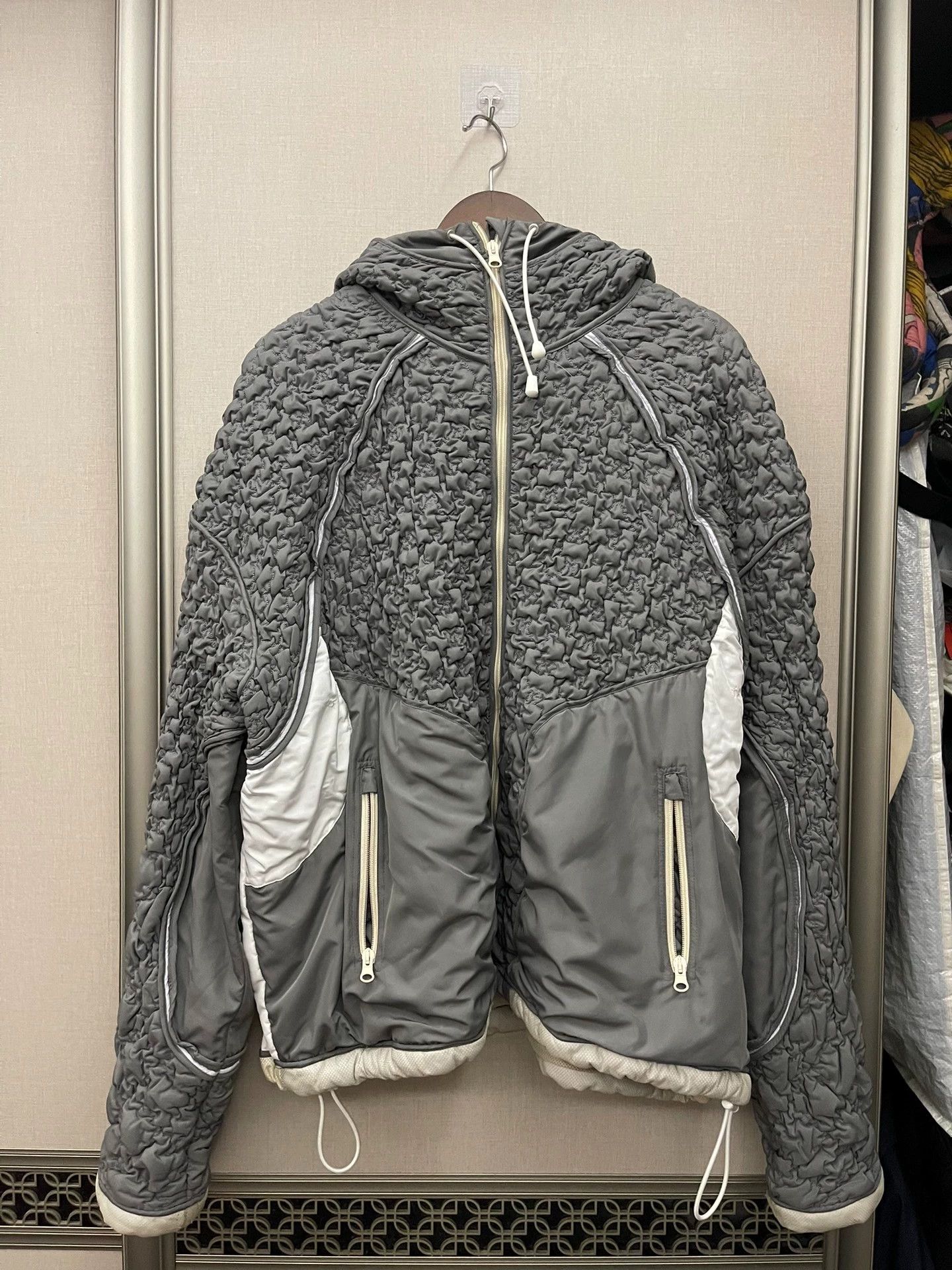 Kusikohc Kusikohc Deconstructed Wrinkled Gray Down Jacket XL Size US XL / EU 56 / 4 - 1 Thumbnail