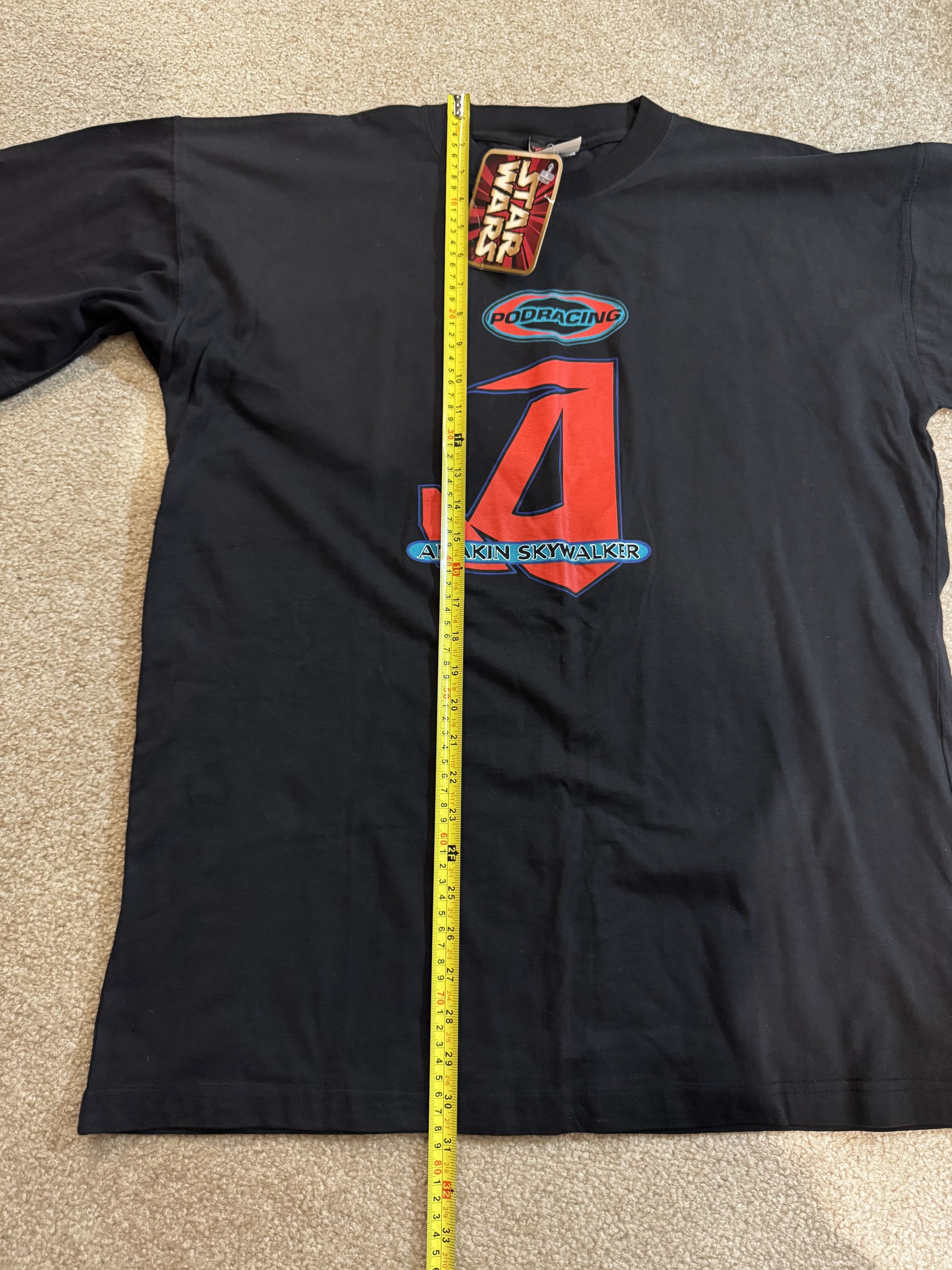 Star Wars × Vintage 100% Authentic 1999 STAR WARS EP I ANAKIN POD RACING T-SHIRT Size US XL / EU 56 / 4 - 8 Thumbnail