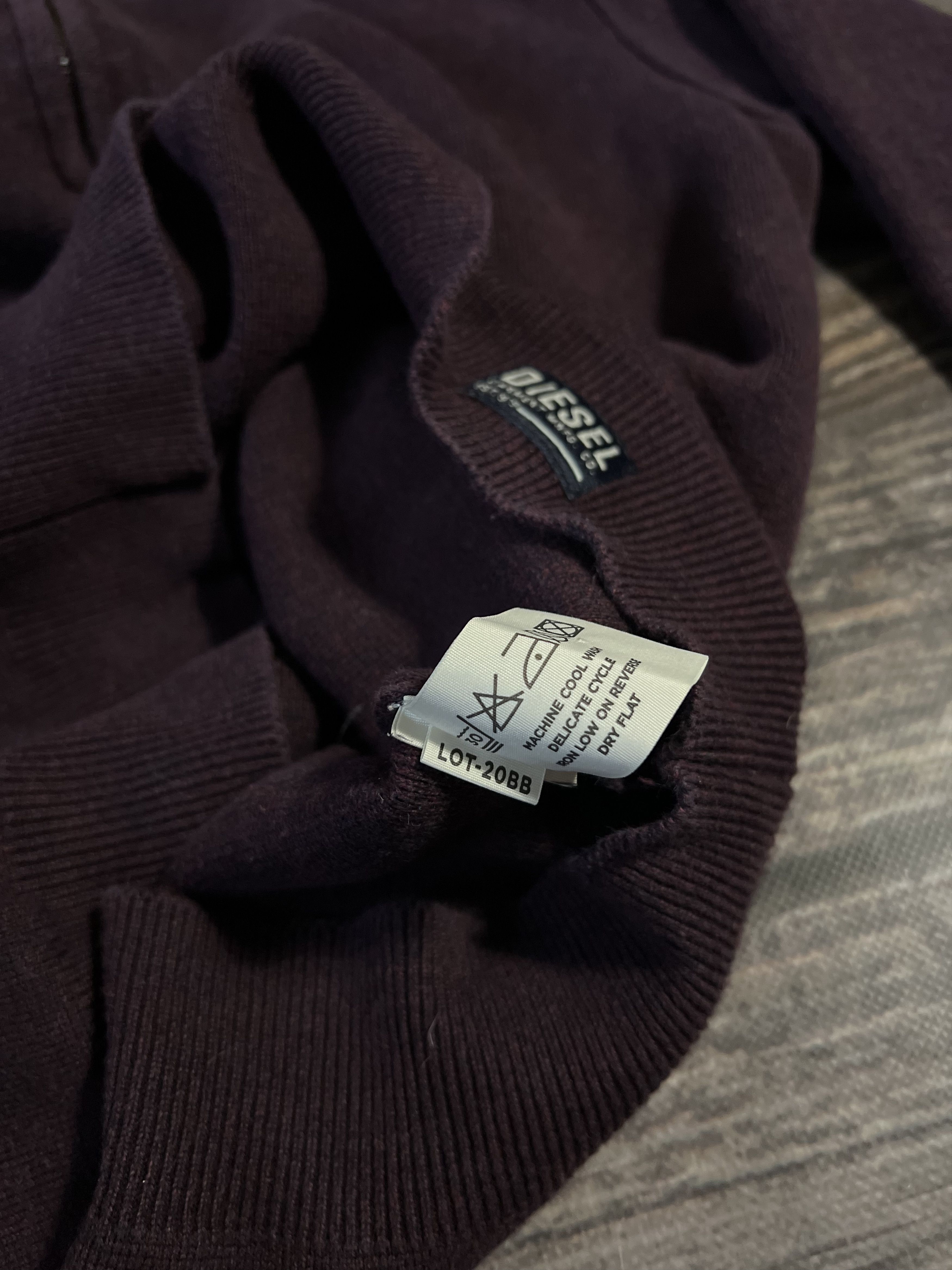Diesel 1/3 zip Diesel Cherry Sweater Premium Cotton Size US M / EU 48-50 / 2 - 7 Thumbnail