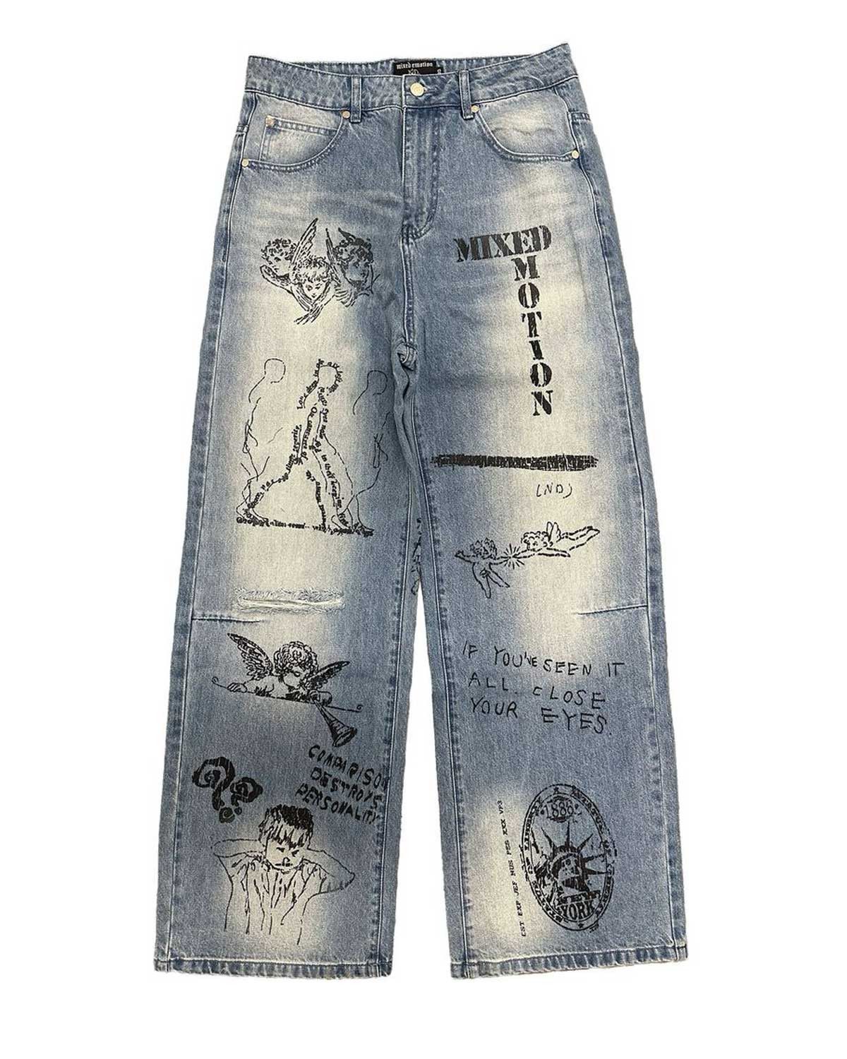 Other Mixed Emotions Canvas Denim Blue Size US 38 / EU 54 - 1 Thumbnail