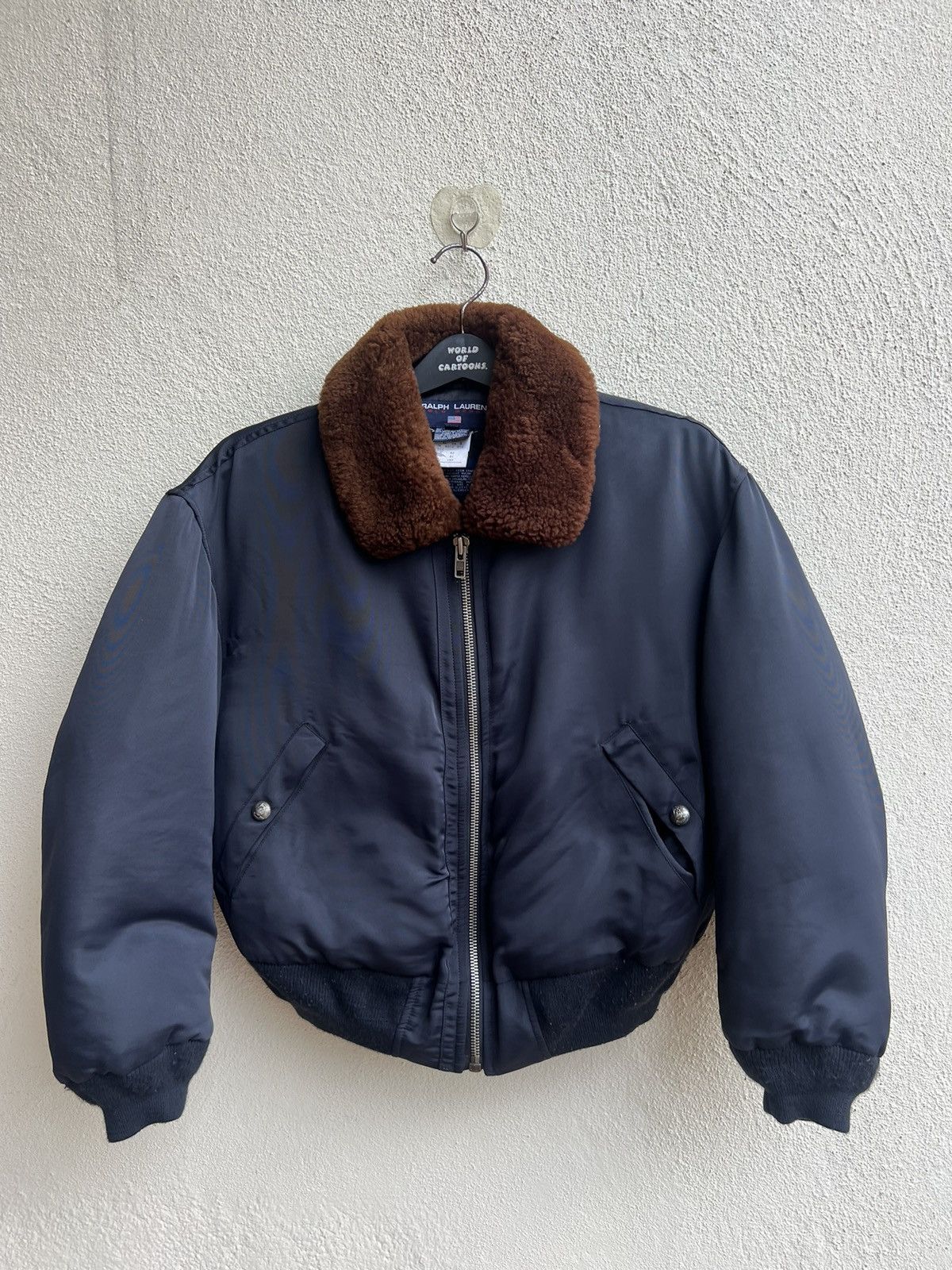 Vintage 90s RL Polo Sport Down Puffer Bomber Jacket