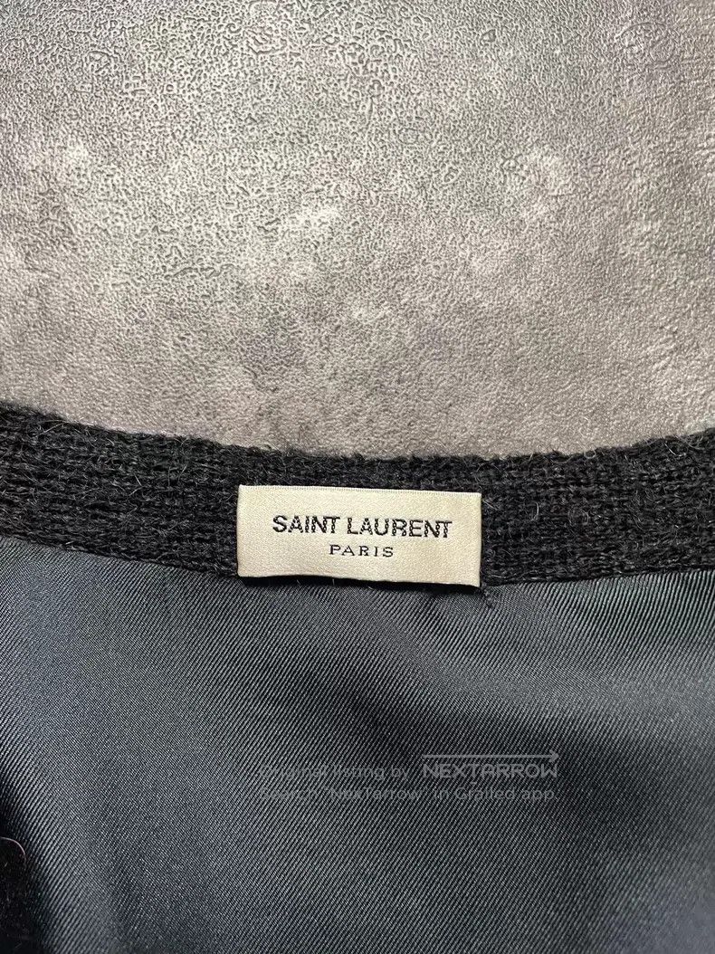 Saint Laurent Paris Saint Laurent Paris Rainbow Color Block Mohair Open Cardig Size US XS / EU 42 / 0 - 4 Thumbnail