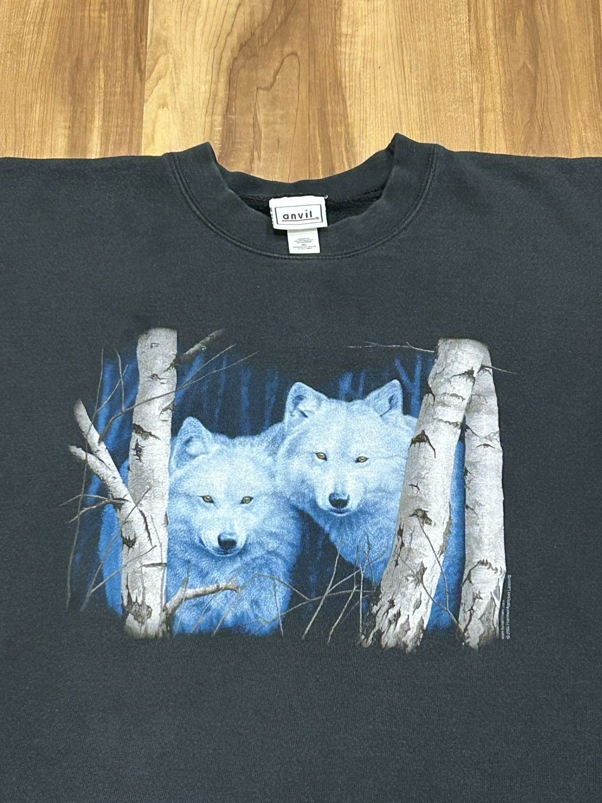 Anvil Vintage 2002 Anvil Wolves Crewneck Size US XL / EU 56 / 4 - 2 Thumbnail