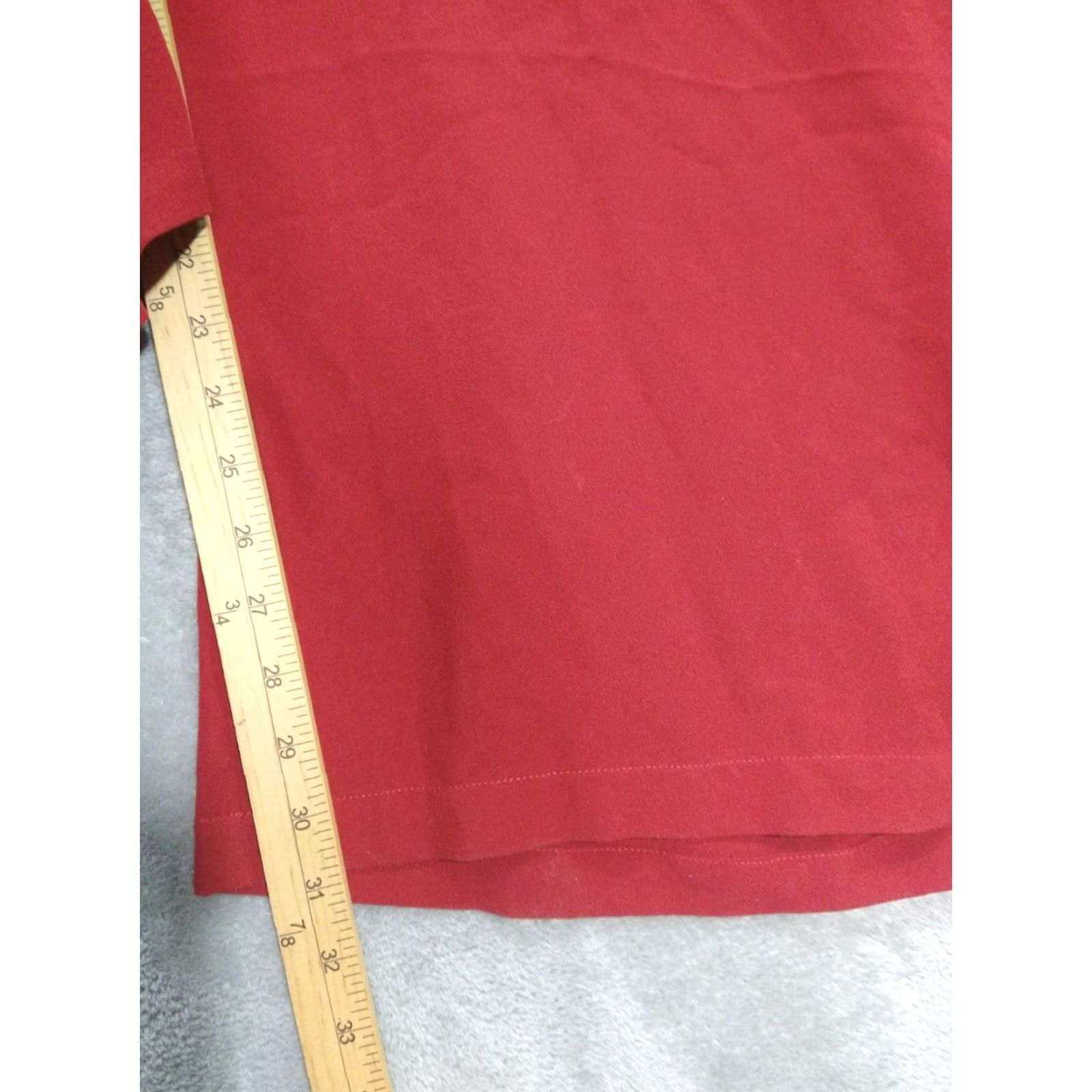 Torrid Torrid Pants Body 6X Red Crepe Wide-Leg Belted Pull On Stretch Career Casual Womens Pants Size 40" / US 18 - 5 Thumbnail