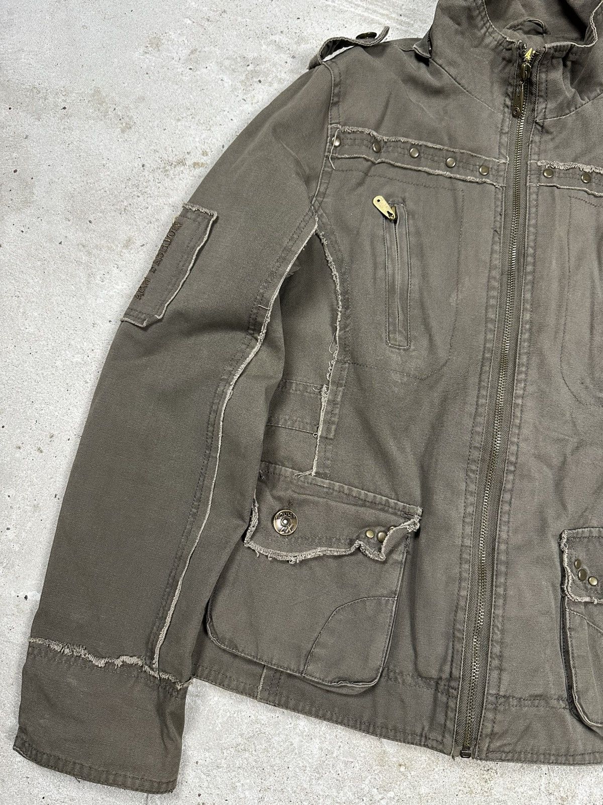 Other Vintage Y2K Army Military Distressed Style Japanese Jacket Size US S / EU 44-46 / 1 - 6 Thumbnail