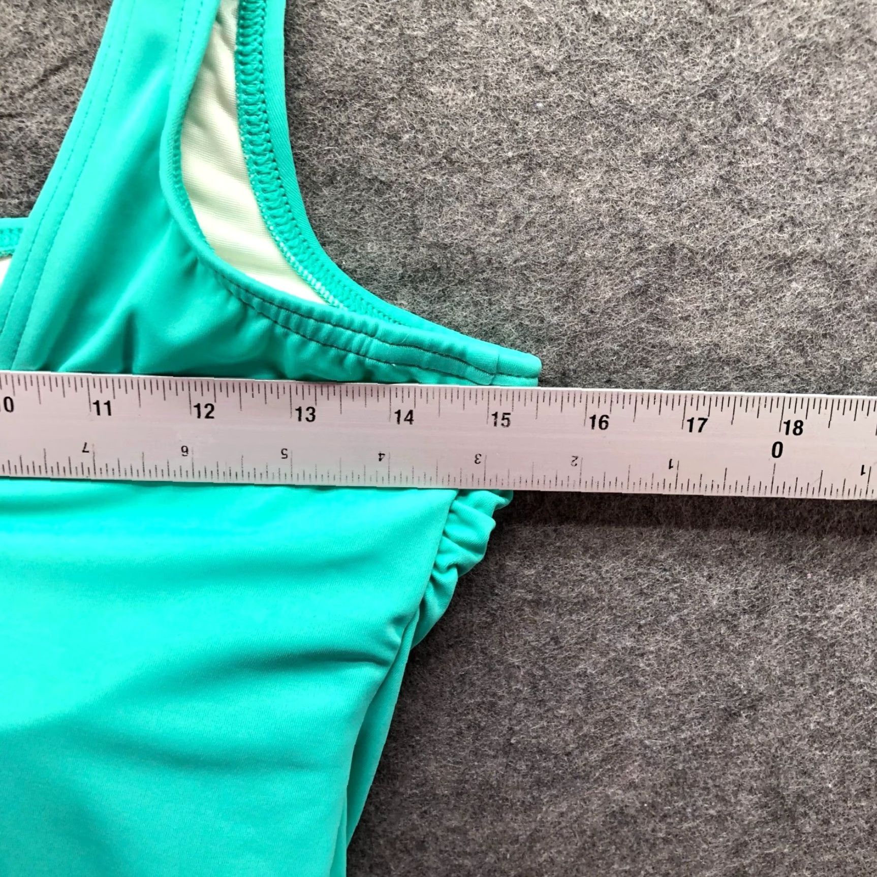 Lands' End Lands' End One Piece Swimsuit Teal Padded Square Neck Womens 8 Size ONE SIZE - 7 Thumbnail