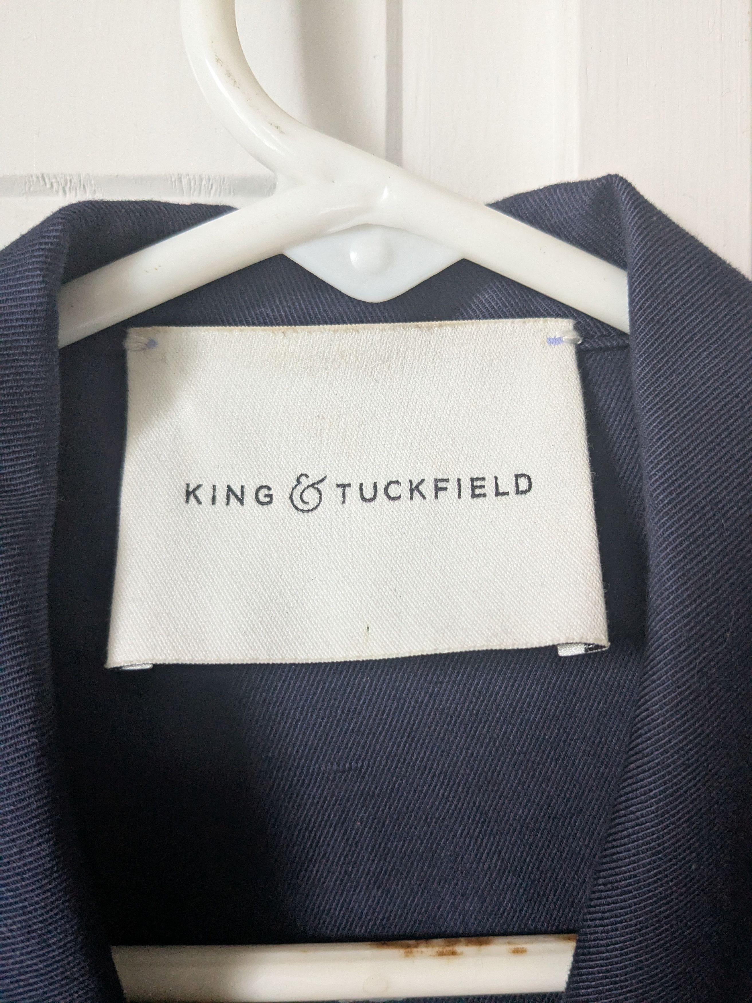 King & Tuckfield Navy Notched Shirt Size US M / EU 48-50 / 2 - 3 Thumbnail