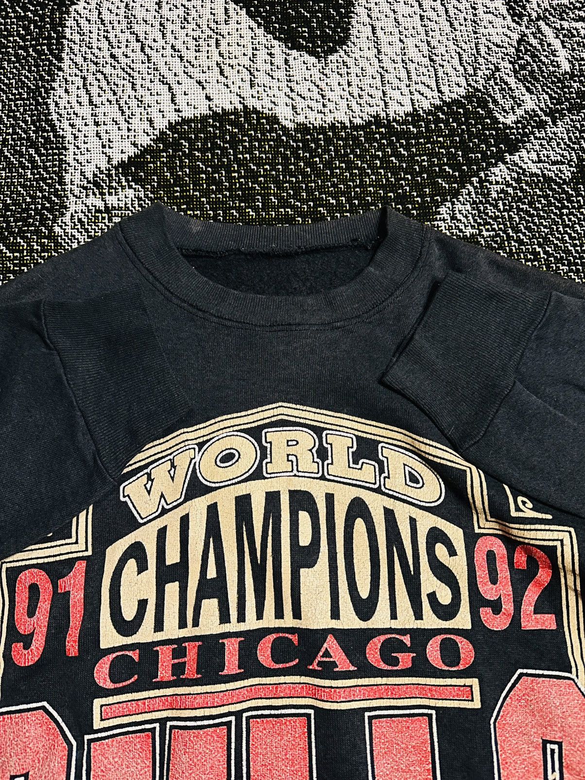 NBA Vintage Chichago Bulls World Champion 92 Sweatshirt Size US M / EU 48-50 / 2 - 5 Thumbnail