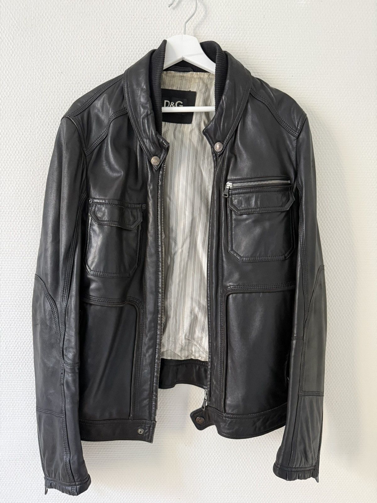Dolce & Gabbana Dolce & gabbana leather Jacket Size US L / EU 52-54 / 3 - 8 Thumbnail